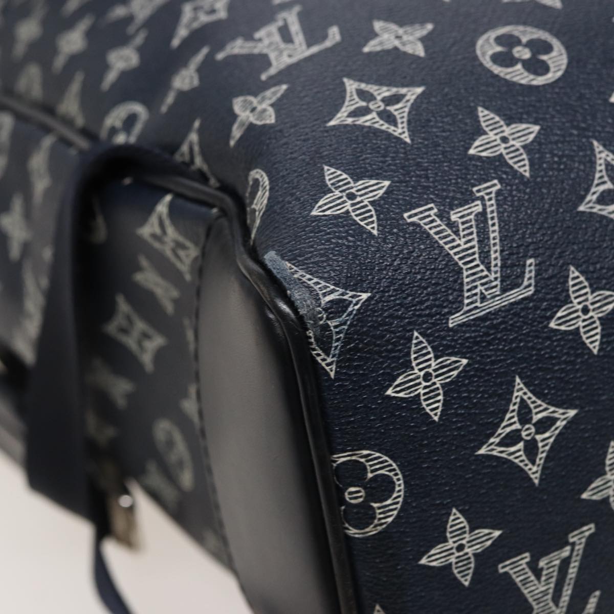LOUIS VUITTON Monogram Savanna Steamer Backpack Black M54126 LV 74279SA