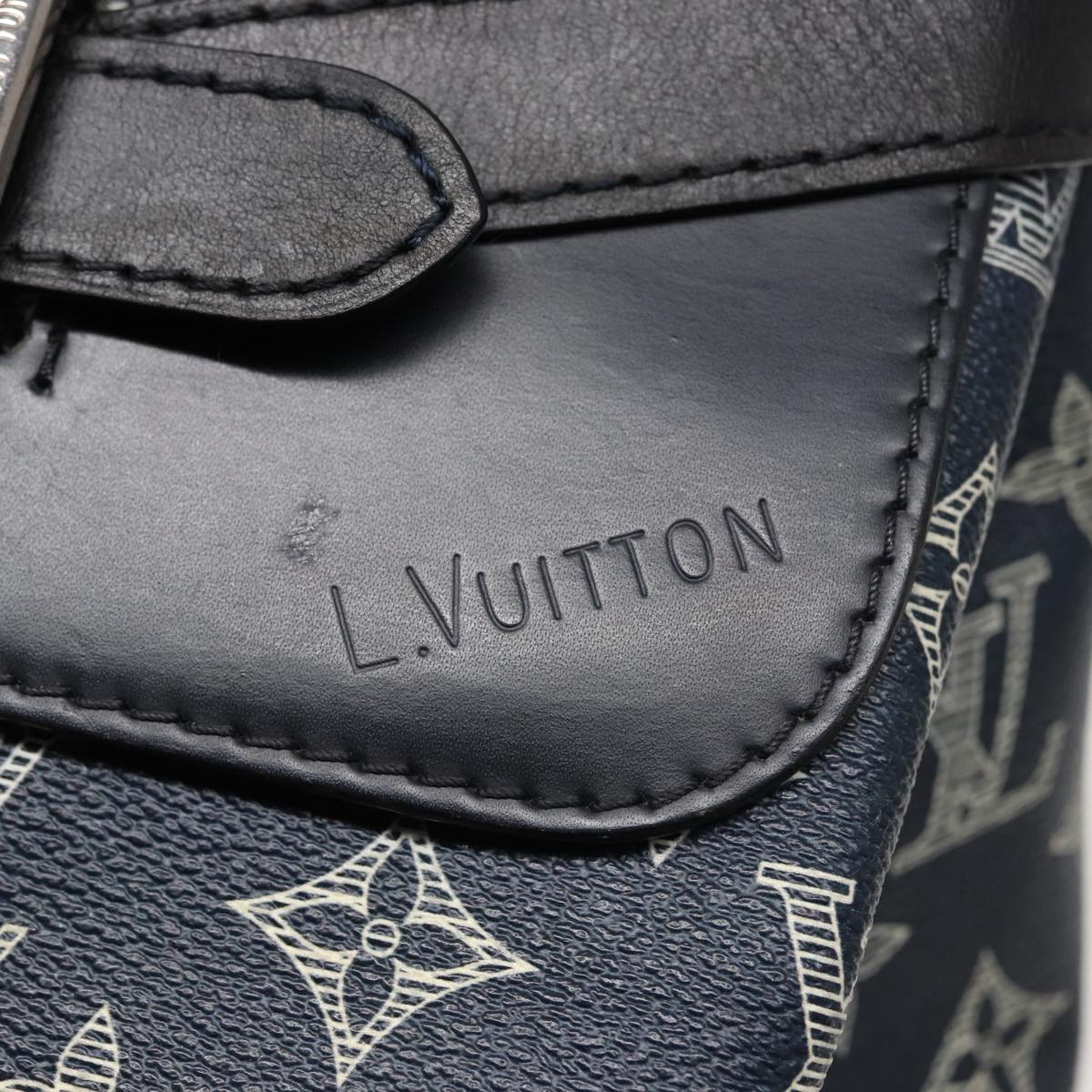 LOUIS VUITTON Monogram Savanna Steamer Backpack Black M54126 LV 74279SA