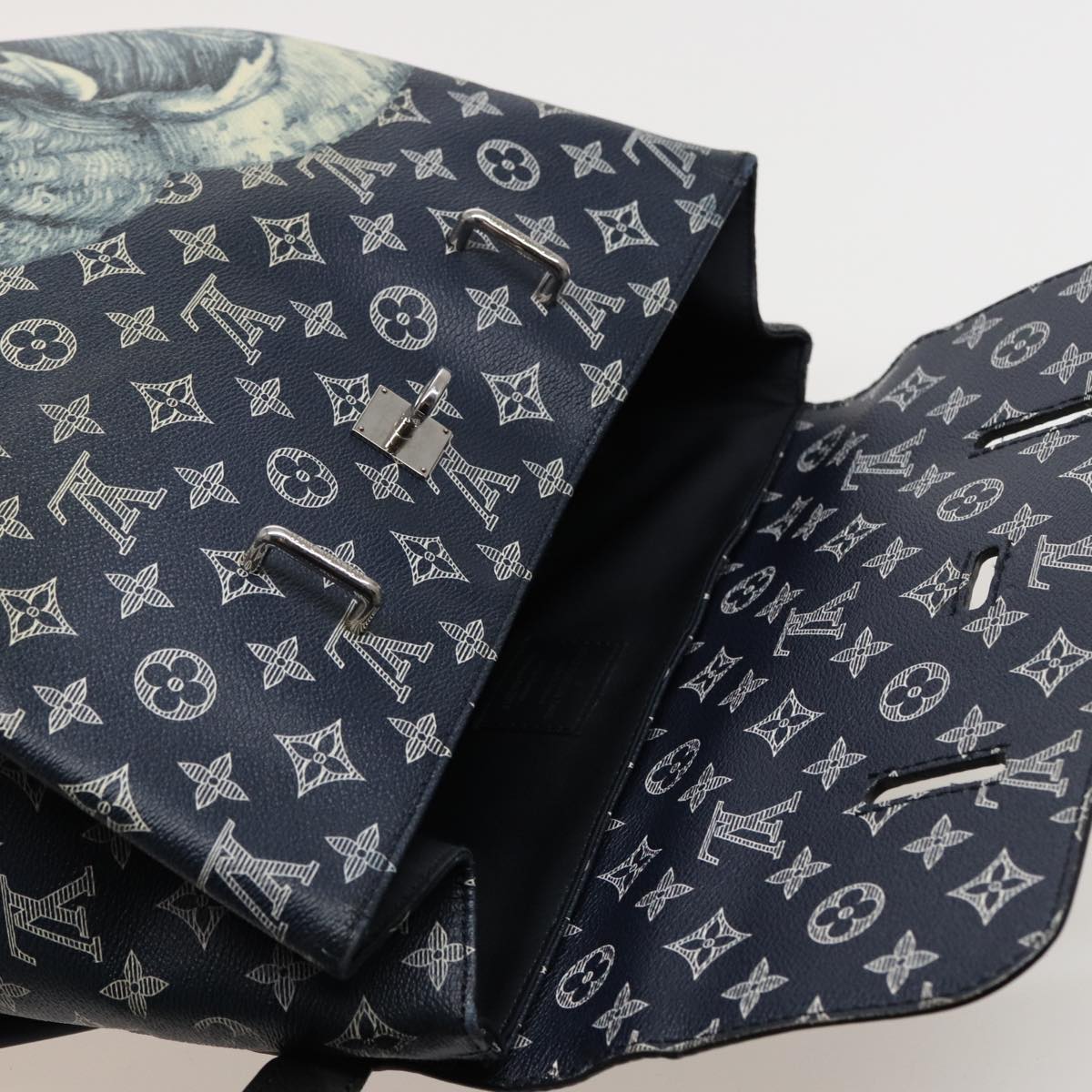 LOUIS VUITTON Monogram Savanna Steamer Backpack Black M54126 LV 74279SA