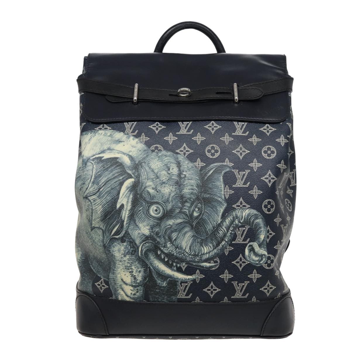 LOUIS VUITTON Monogram Savanna Steamer Backpack Black M54126 LV 74279SA
