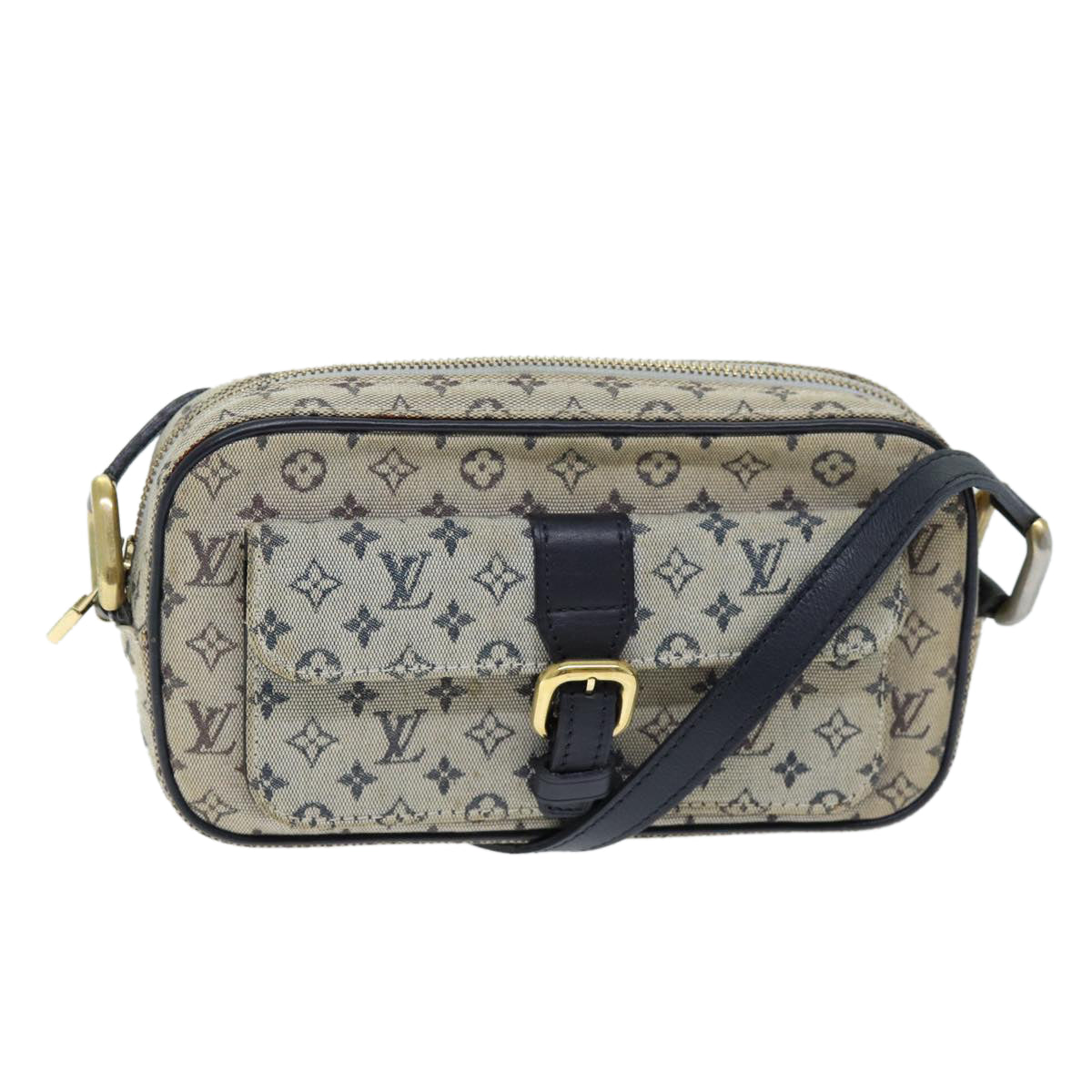 LOUIS VUITTON Monogram Mini Juliet MM Shoulder Bag Blue M92004 LV 74287