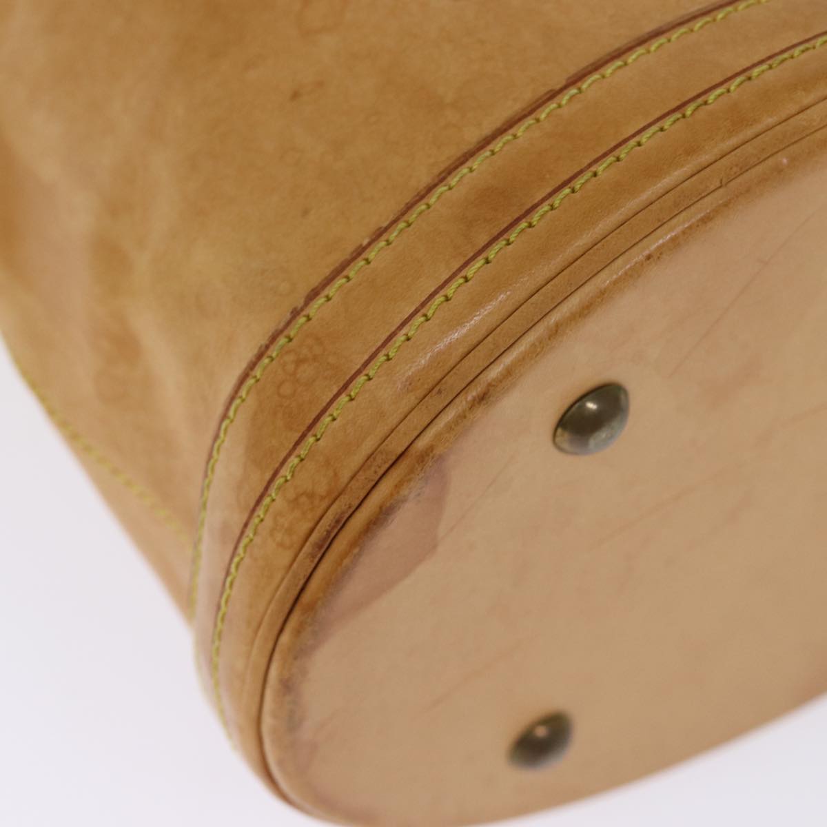 LOUIS VUITTON Nomad Leather Bucket PM Shoulder Bag Beige M85001 LV 74290