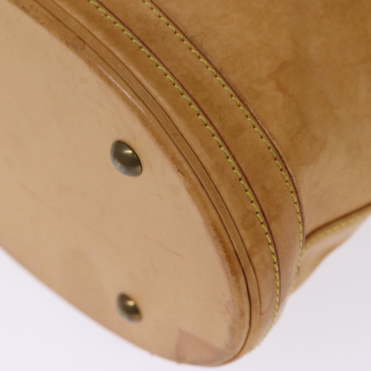 LOUIS VUITTON Nomad Leather Bucket PM Shoulder Bag Beige M85001 LV 74290
