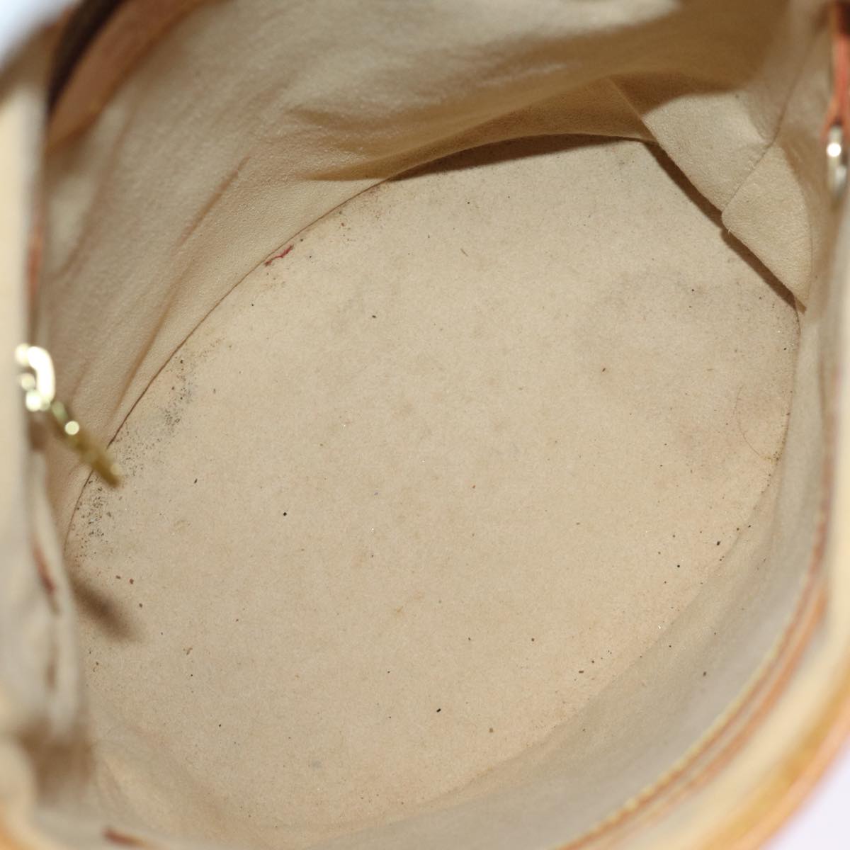 LOUIS VUITTON Nomad Leather Bucket PM Shoulder Bag Beige M85001 LV 74290