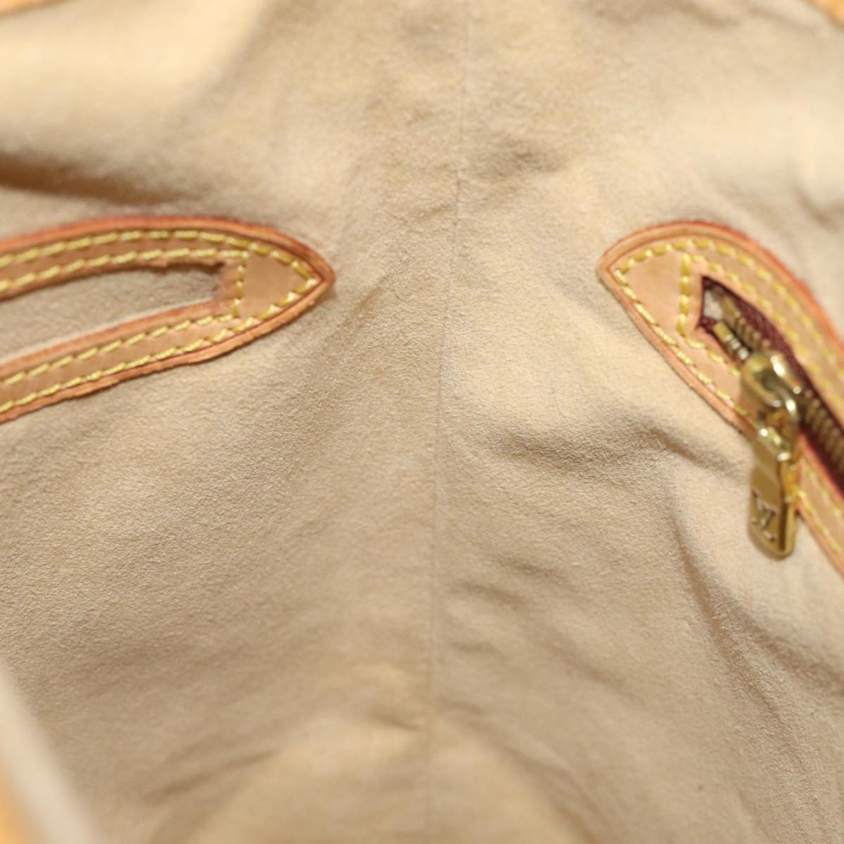 LOUIS VUITTON Nomad Leather Bucket PM Shoulder Bag Beige M85001 LV 74290