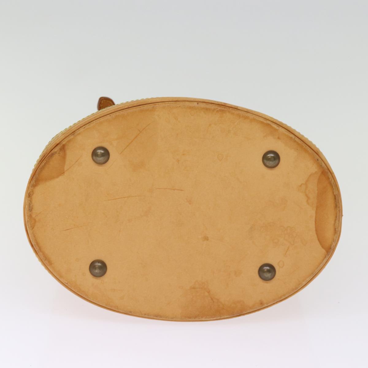 LOUIS VUITTON Nomad Leather Bucket PM Shoulder Bag Beige M85001 LV 74290