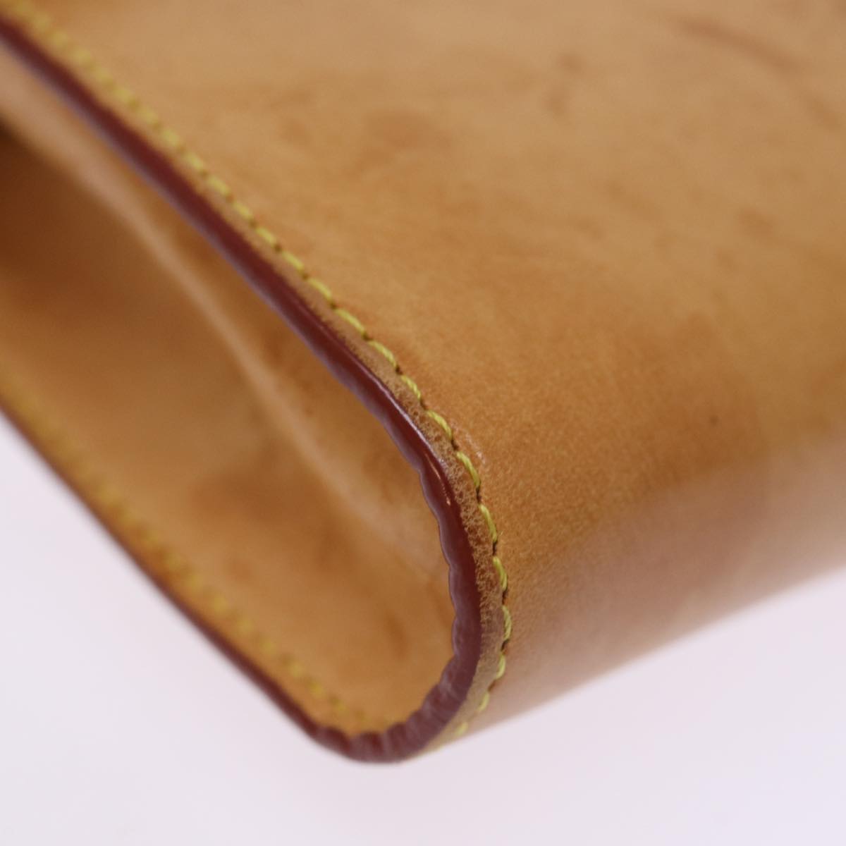 LOUIS VUITTON Nomad Leather Bucket PM Pouch Beige LV 74291