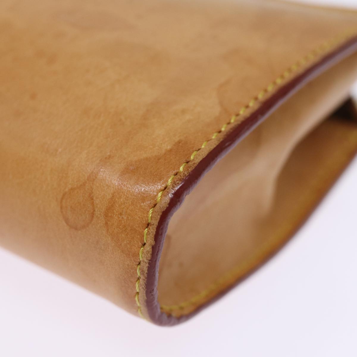 LOUIS VUITTON Nomad Leather Bucket PM Pouch Beige LV 74291