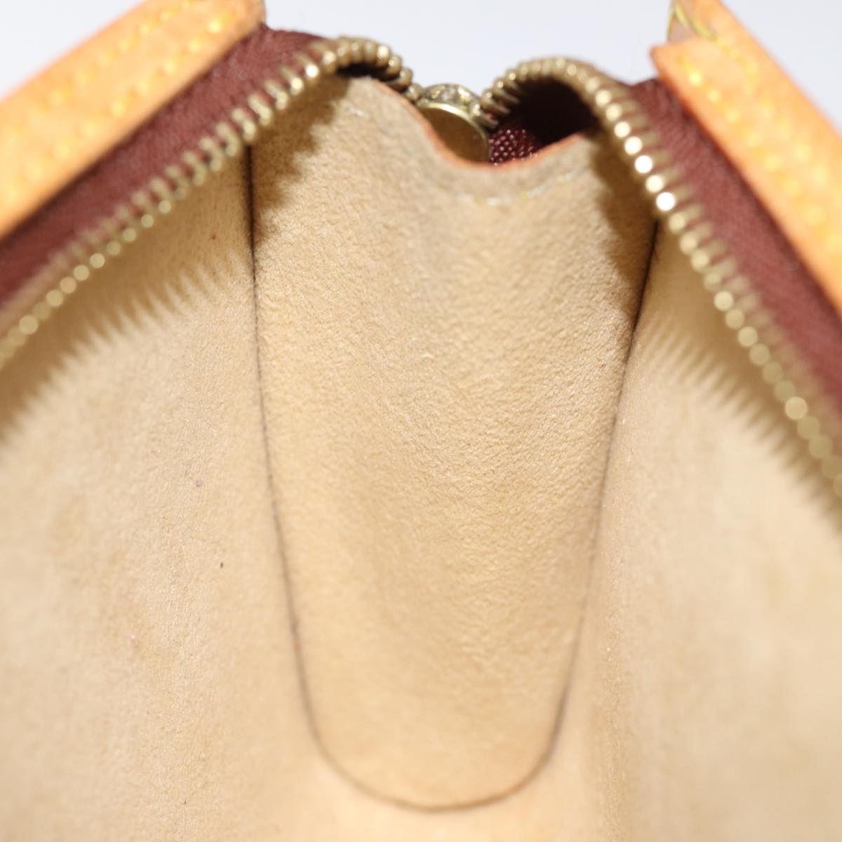 LOUIS VUITTON Nomad Leather Bucket PM Pouch Beige LV 74291
