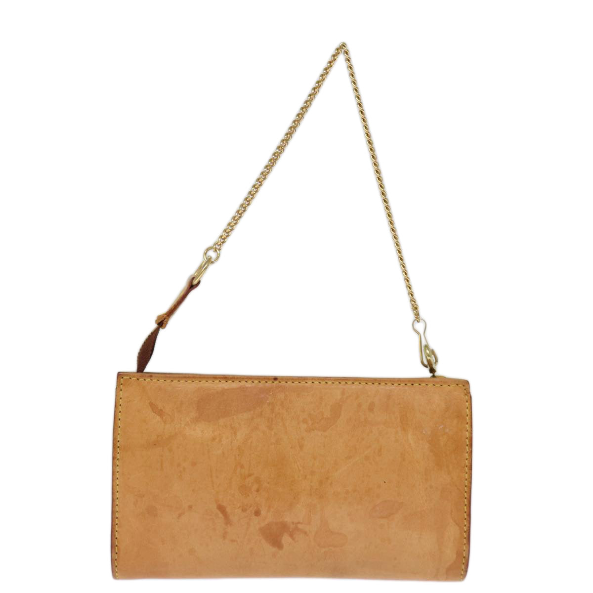 LOUIS VUITTON Nomad Leather Bucket PM Pouch Beige LV 74291