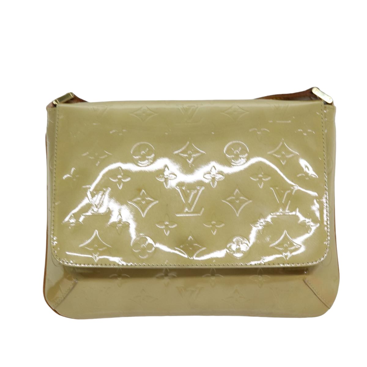 LOUIS VUITTON Monogram Vernis Thompson Street Bag Beige M91301 LV 74299