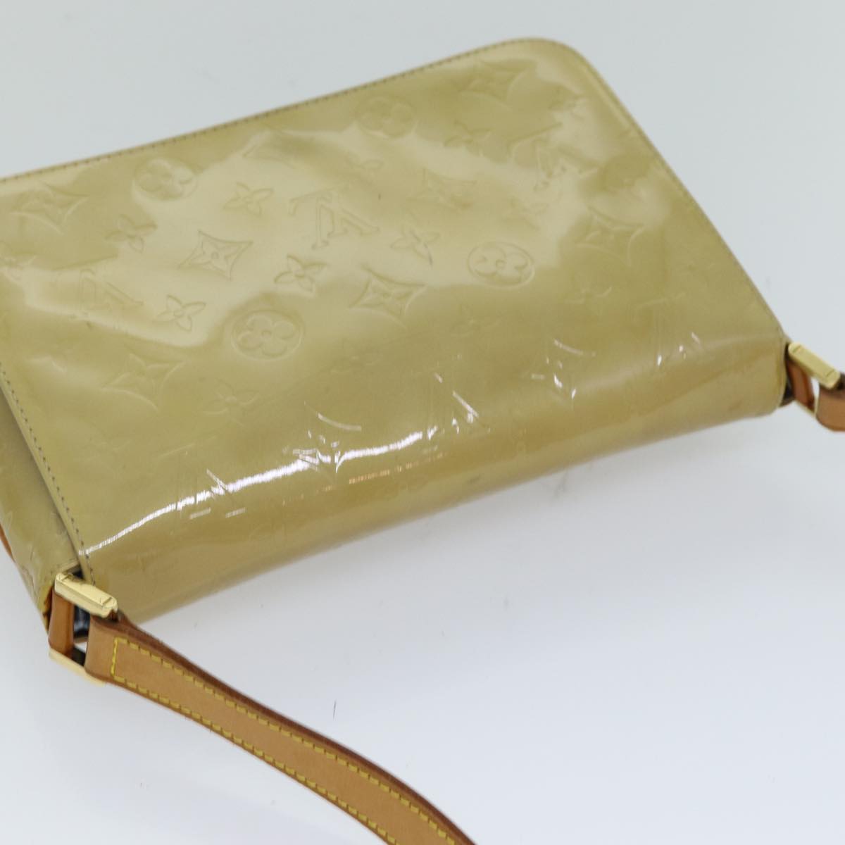 LOUIS VUITTON Monogram Vernis Thompson Street Bag Beige M91301 LV 74299