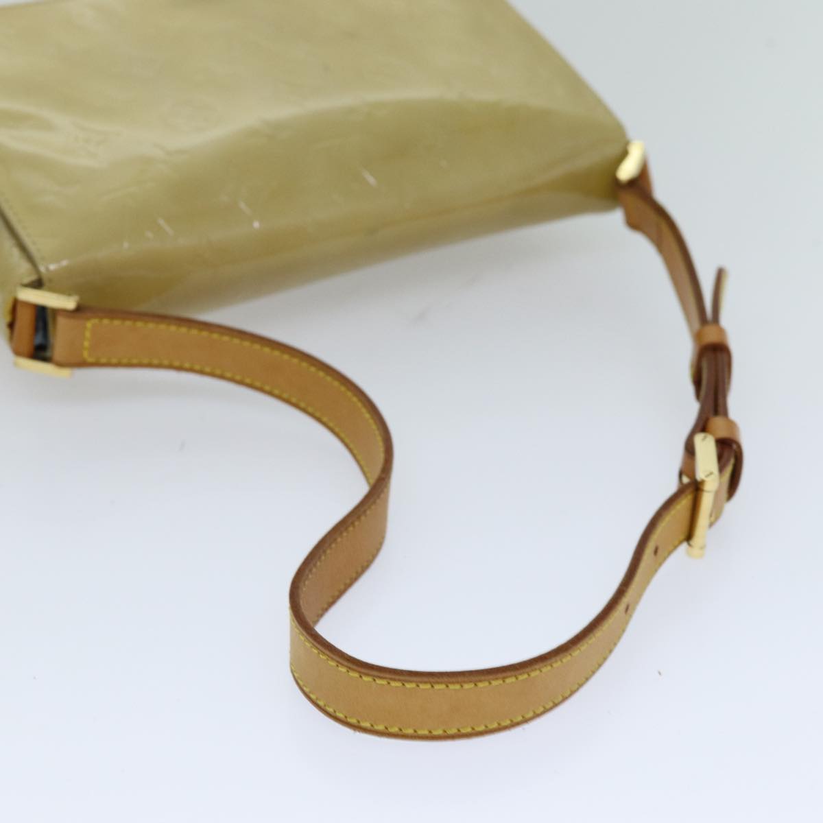 LOUIS VUITTON Monogram Vernis Thompson Street Bag Beige M91301 LV 74299
