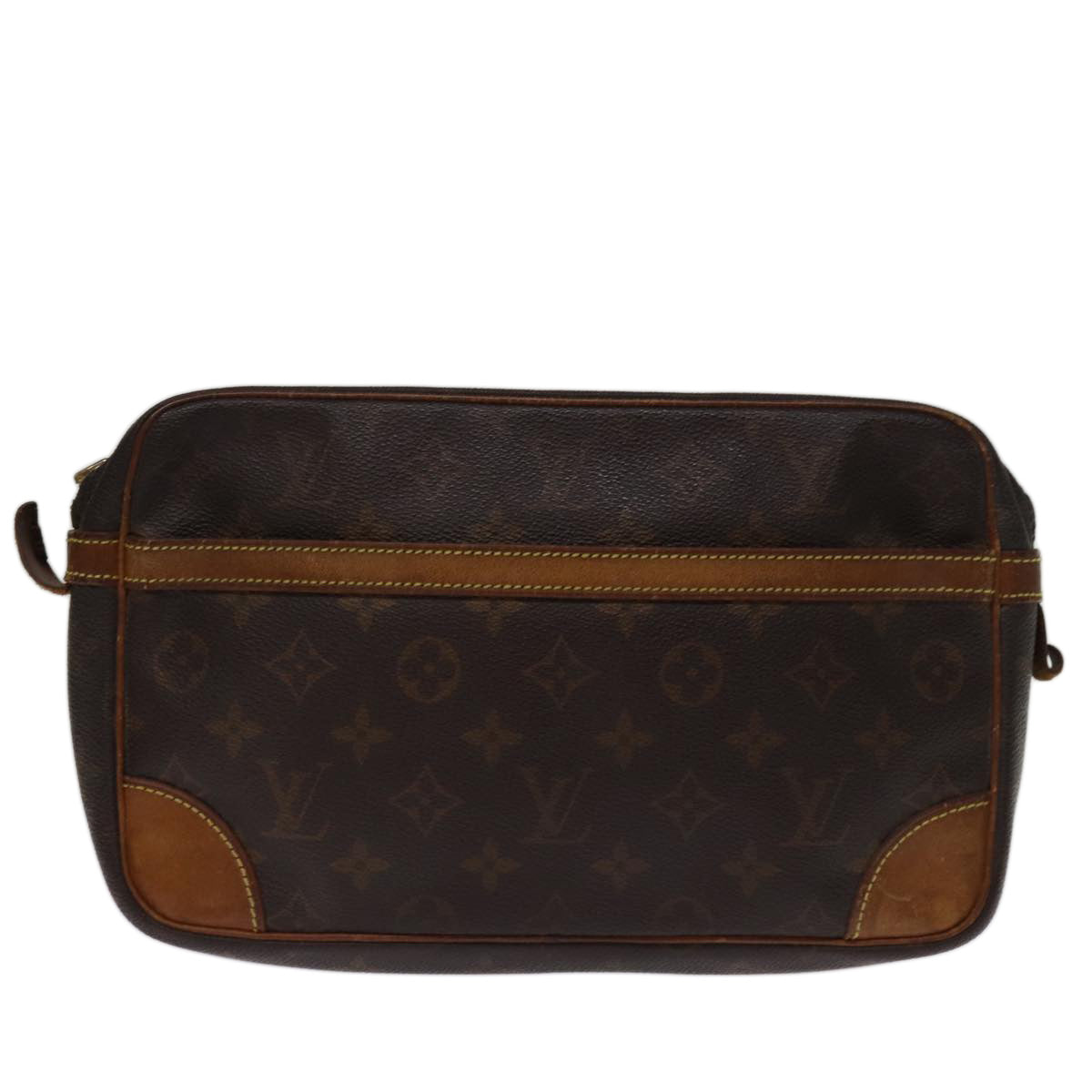 LOUIS VUITTON Monogram Compiegne 28 Clutch Bag M51845 LV 74301