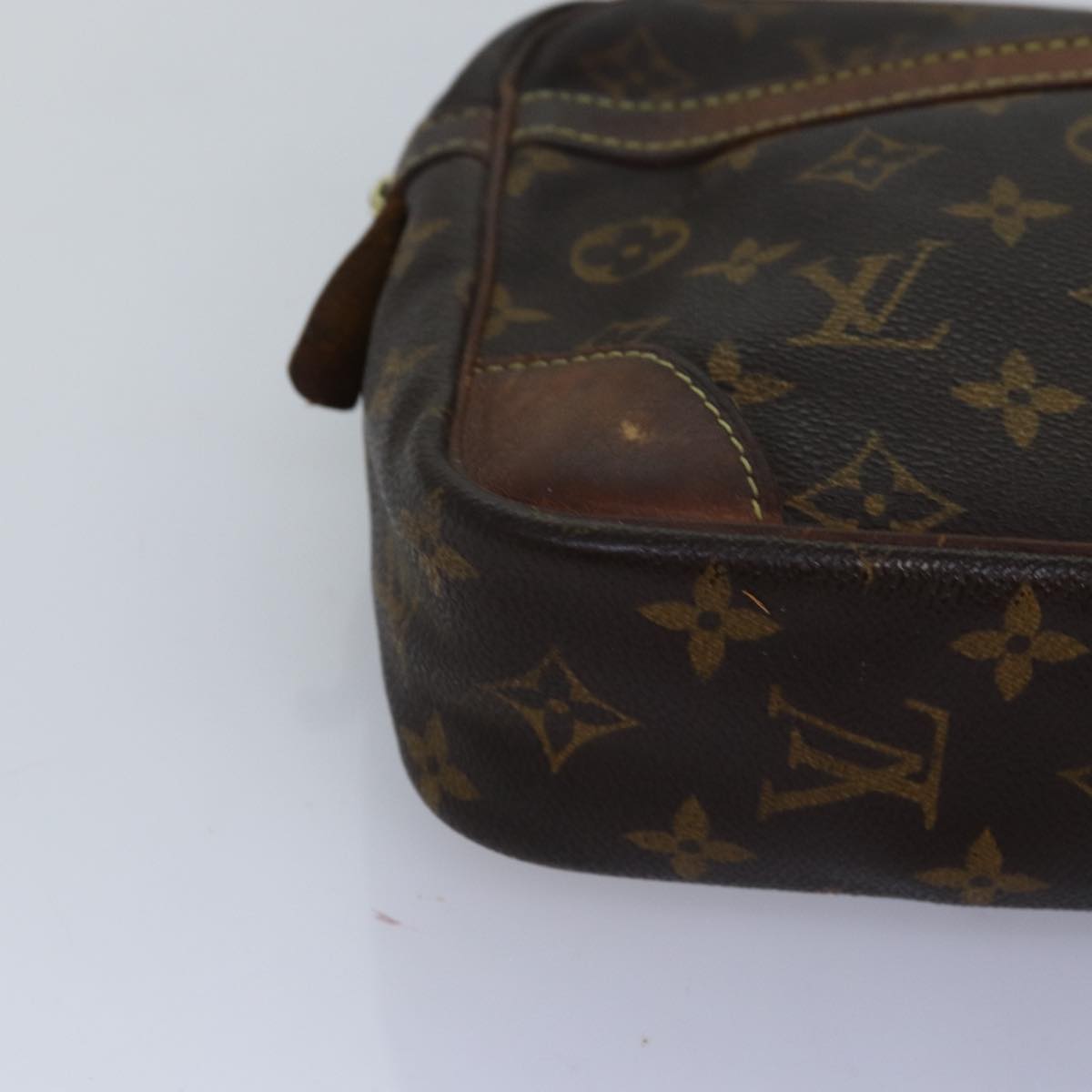 LOUIS VUITTON Monogram Compiegne 28 Clutch Bag M51845 LV 74303