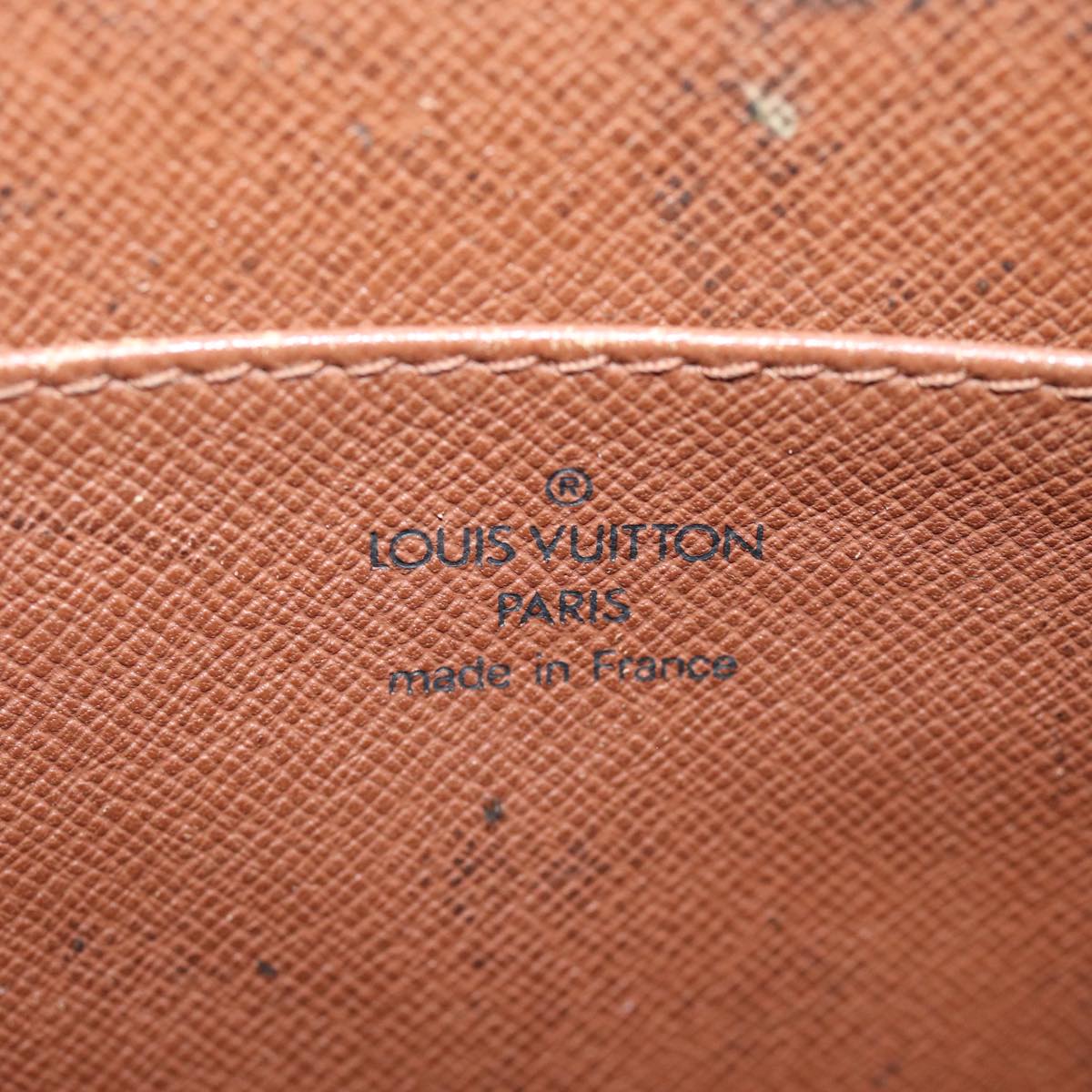 LOUIS VUITTON Epi Pochette Homme Bag Brown Zipang gold M52528 LV 74311