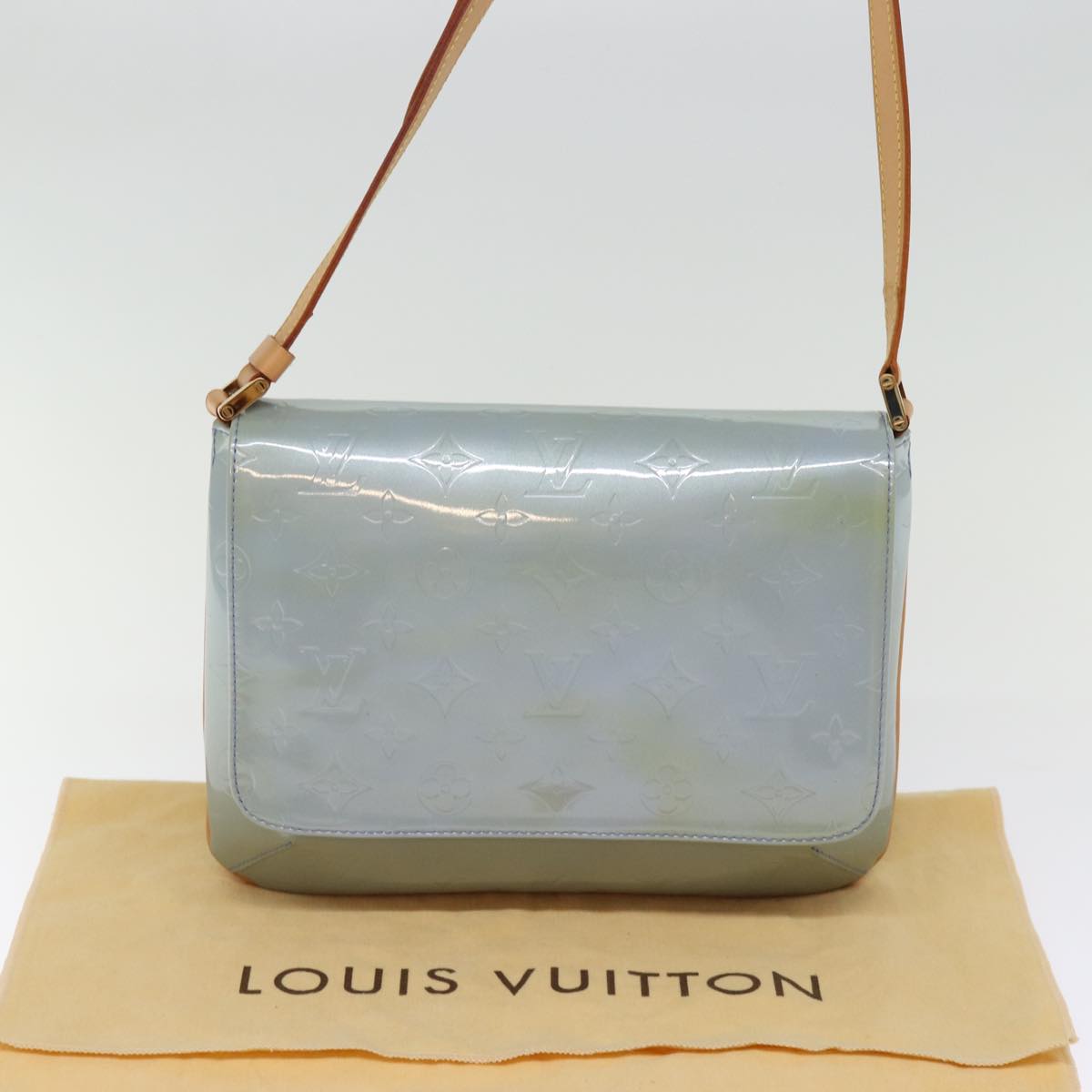 LOUIS VUITTON Monogram Vernis Thompson Street Bag Lavande M91009 LV 74317
