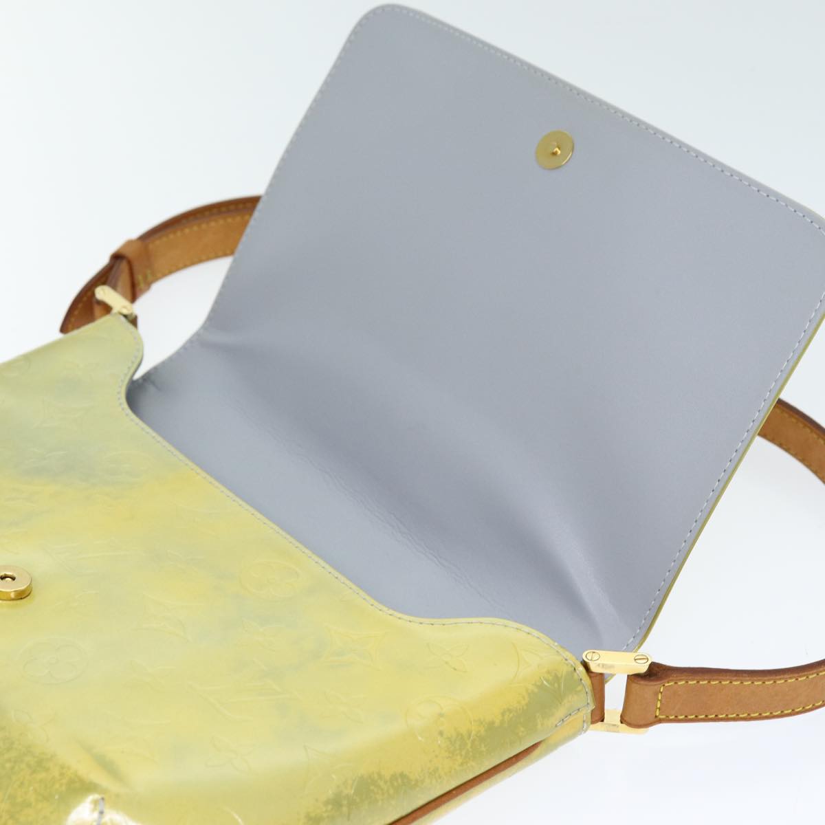 LOUIS VUITTON Monogram Vernis Thompson Street Bag Gris M91008 LV 74318
