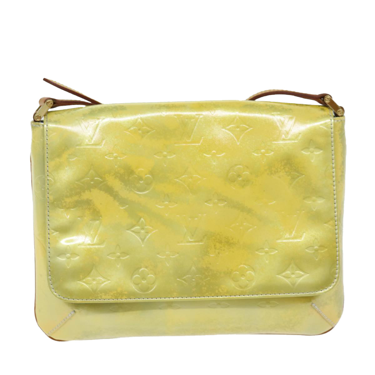 LOUIS VUITTON Monogram Vernis Thompson Street Bag Gris M91008 LV 74318