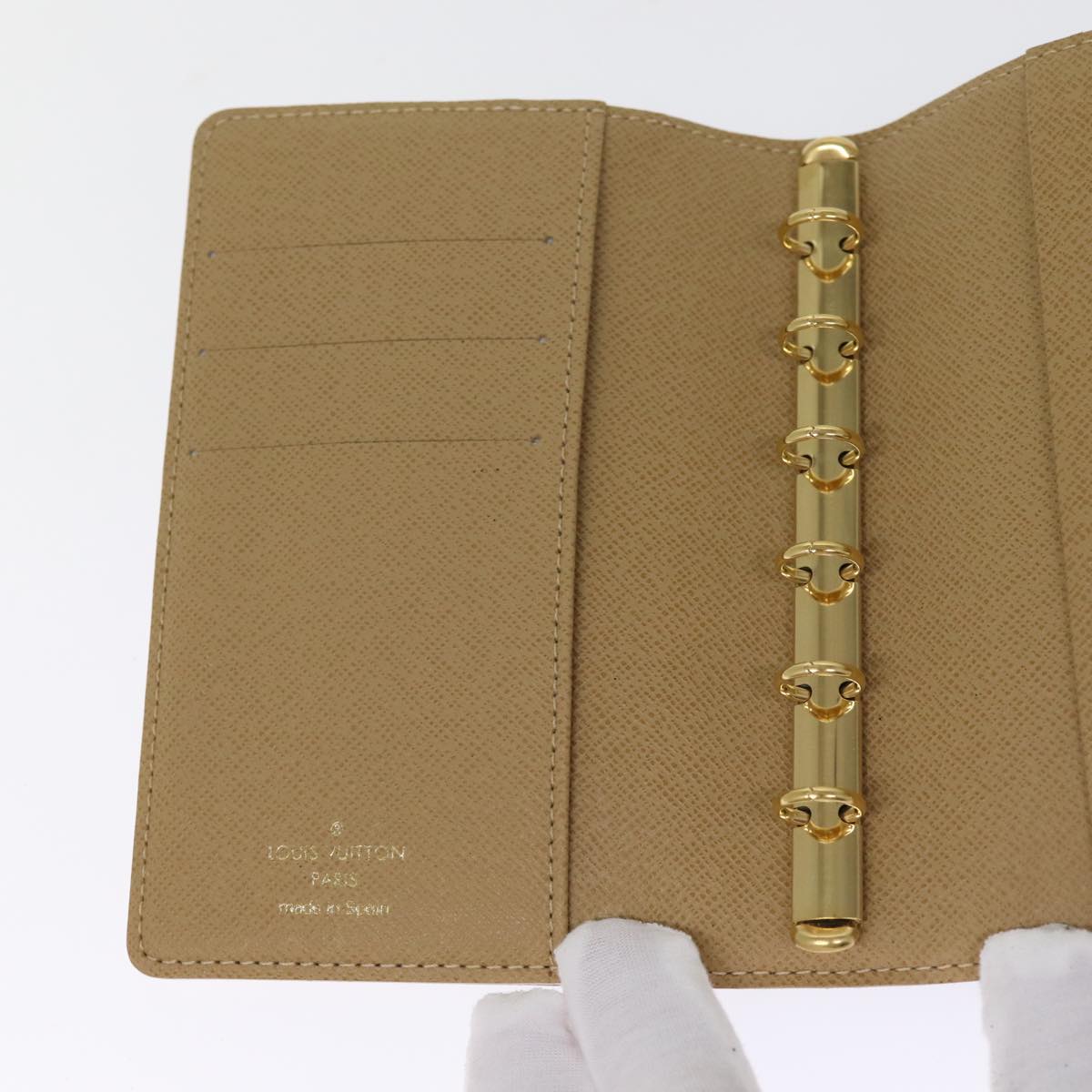 LOUIS VUITTON Damier Azur Agenda PM Day Cover Label Collection R21070 74325