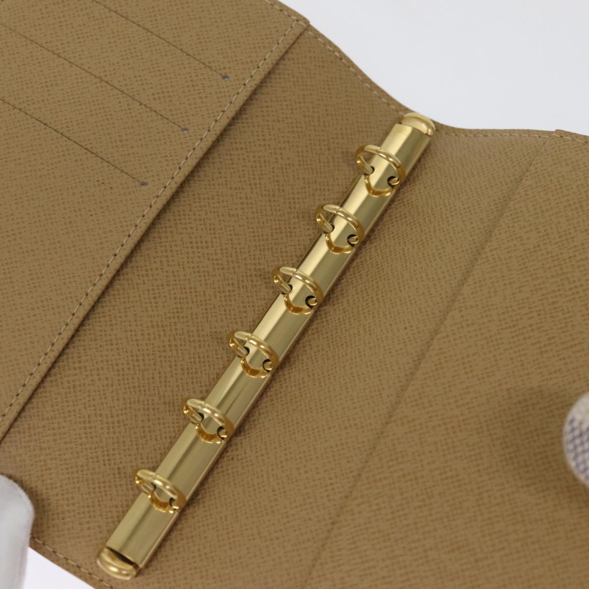 LOUIS VUITTON Damier Azur Agenda PM Day Cover Label Collection R21070 74325