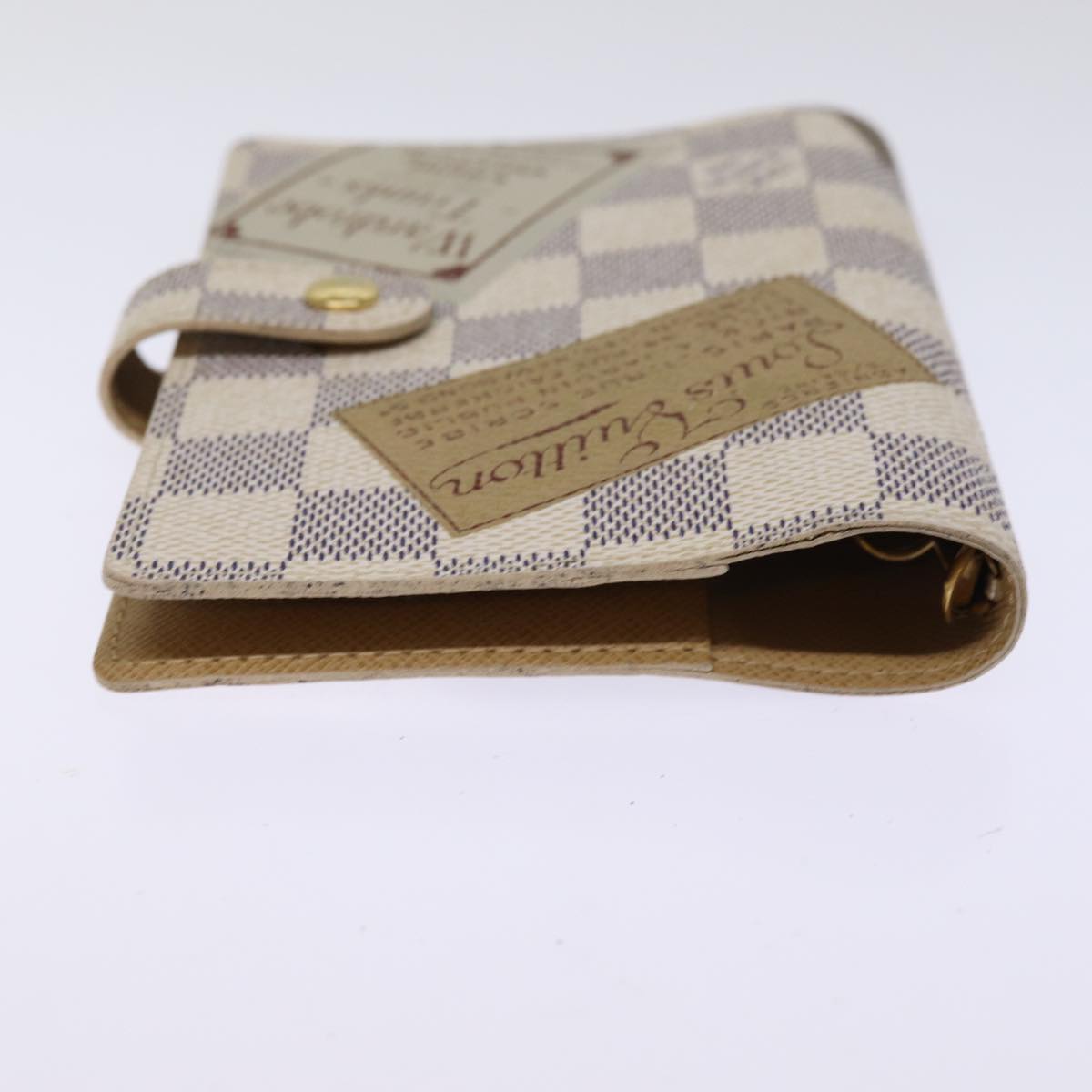 LOUIS VUITTON Damier Azur Agenda PM Day Cover Label Collection R21070 74325