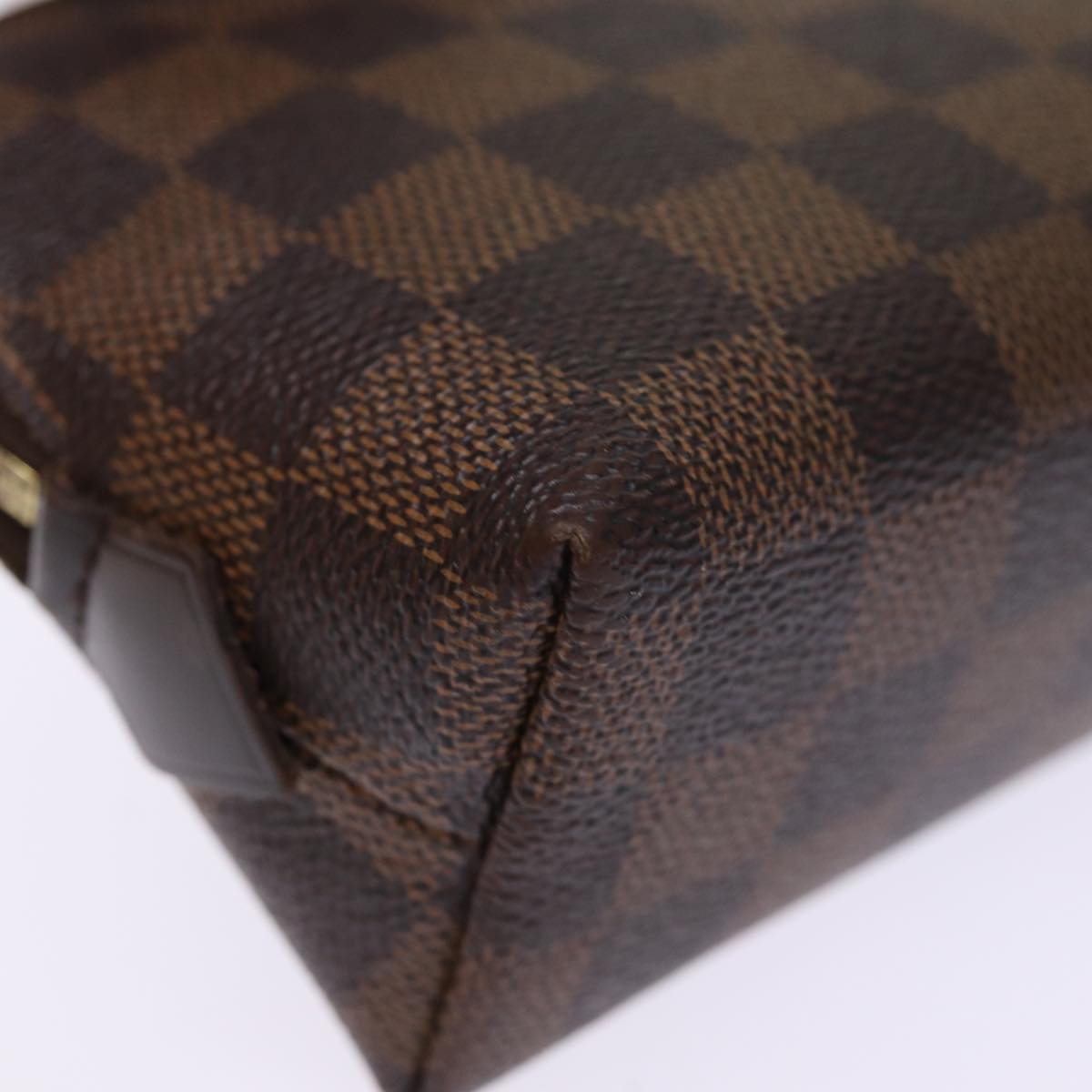 LOUIS VUITTON Damier Ebene Pochette Cosmetic PM Pouch N47516 LV 74333