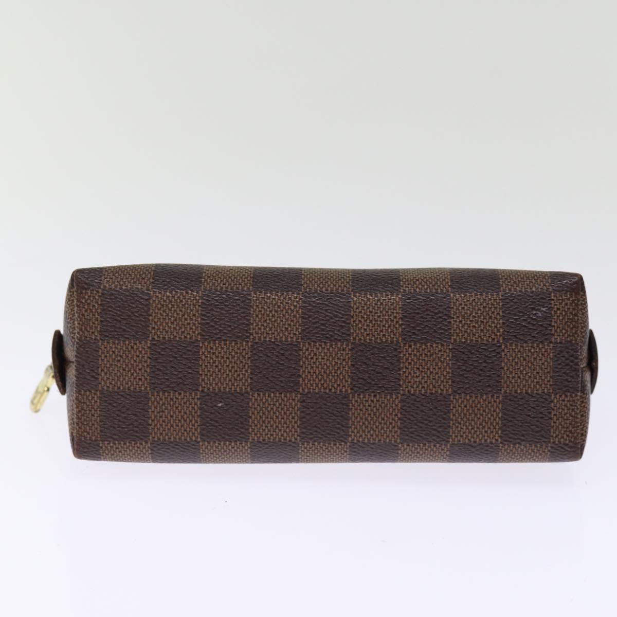 LOUIS VUITTON Damier Ebene Pochette Cosmetic PM Pouch N47516 LV 74333