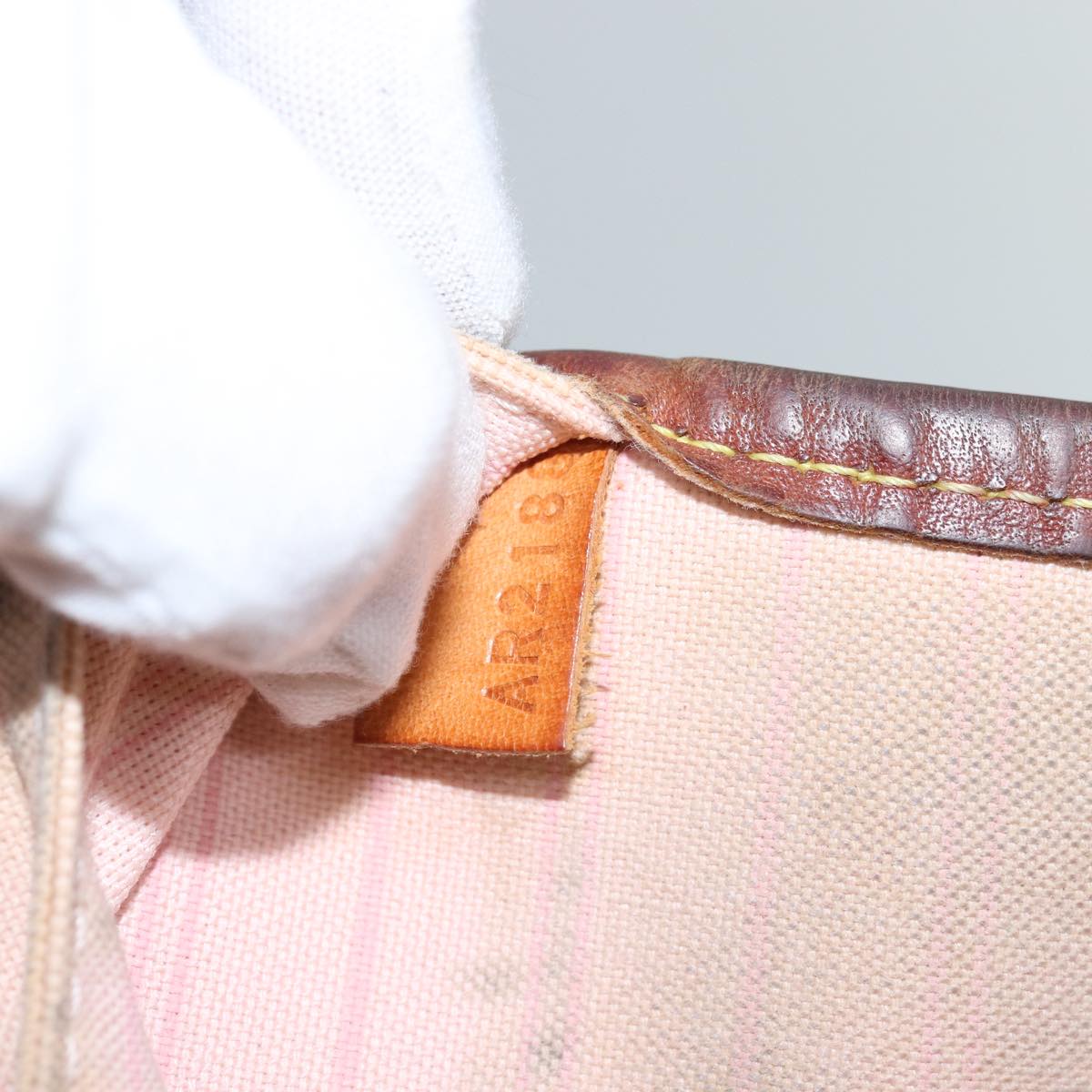 LOUIS VUITTON Damier Azur Neverfull MM Tote Bag N41605 LV 74335