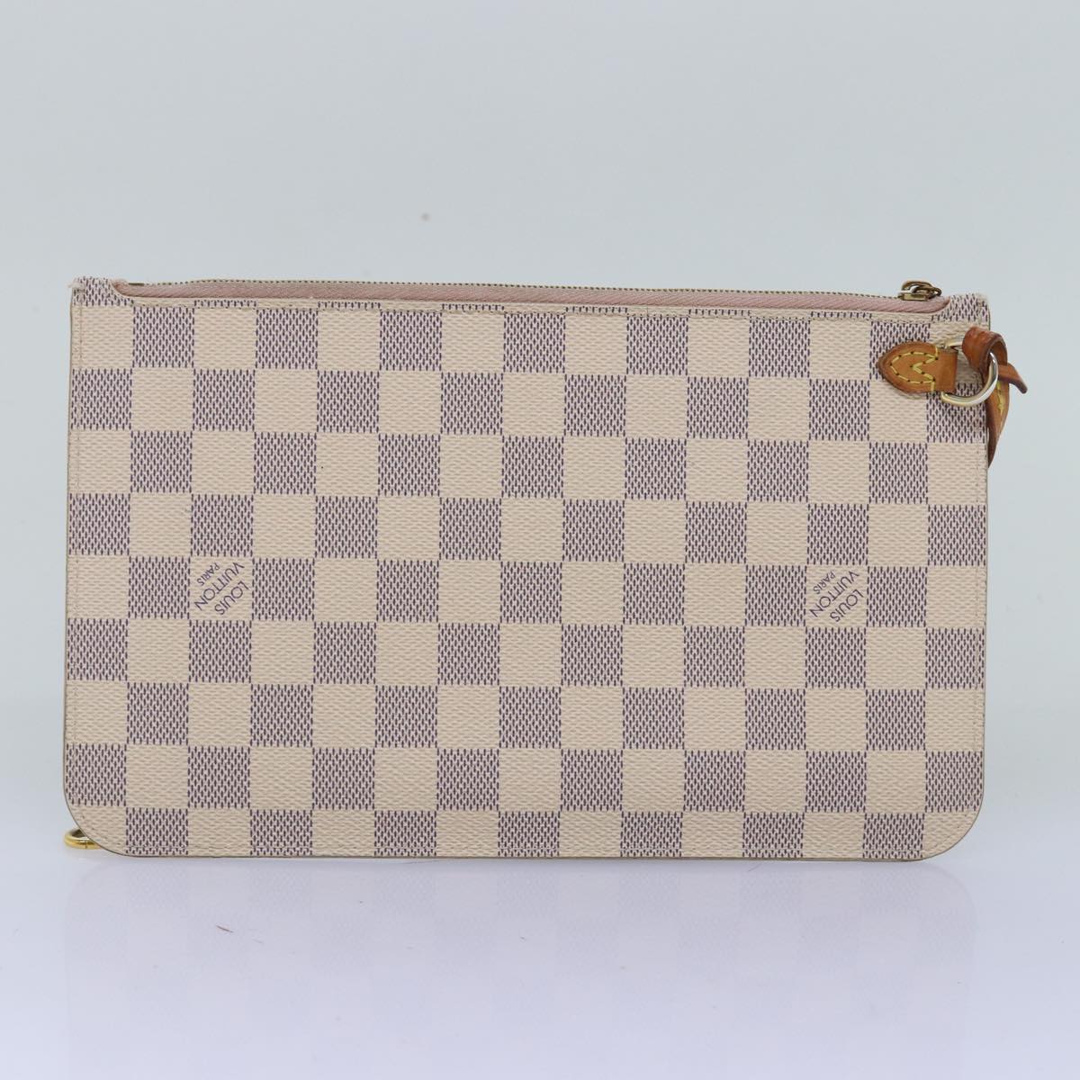 LOUIS VUITTON Damier Azur Neverfull MM Tote Bag N41605 LV 74335