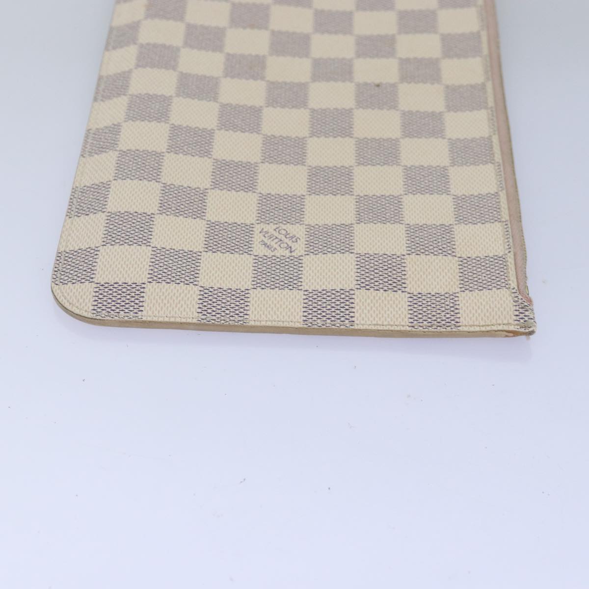LOUIS VUITTON Damier Azur Neverfull MM Tote Bag N41605 LV 74335