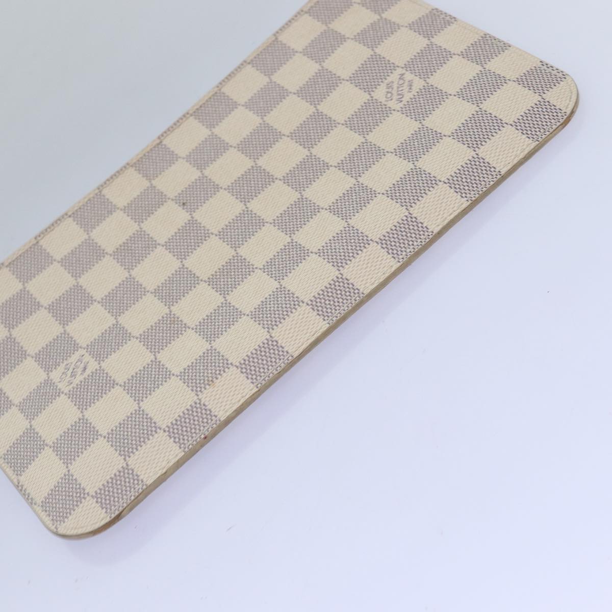 LOUIS VUITTON Damier Azur Neverfull MM Tote Bag N41605 LV 74335