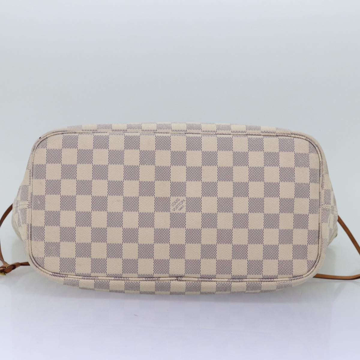 LOUIS VUITTON Damier Azur Neverfull MM Tote Bag N41605 LV 74335
