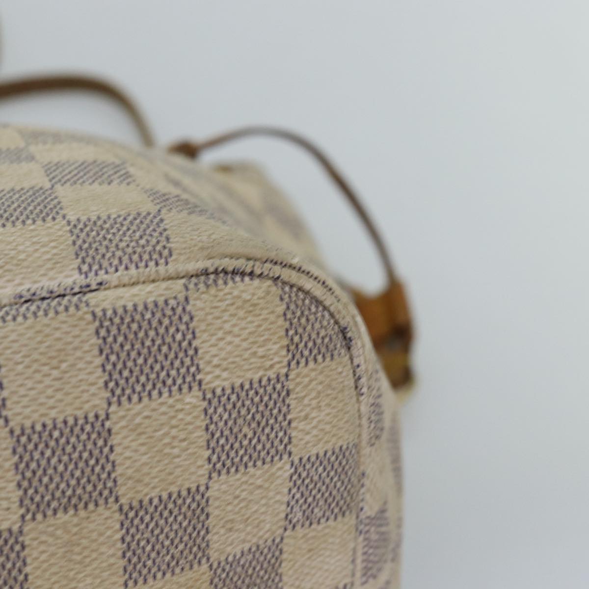 LOUIS VUITTON Damier Azur Neverfull MM Tote Bag N41605 LV 74336