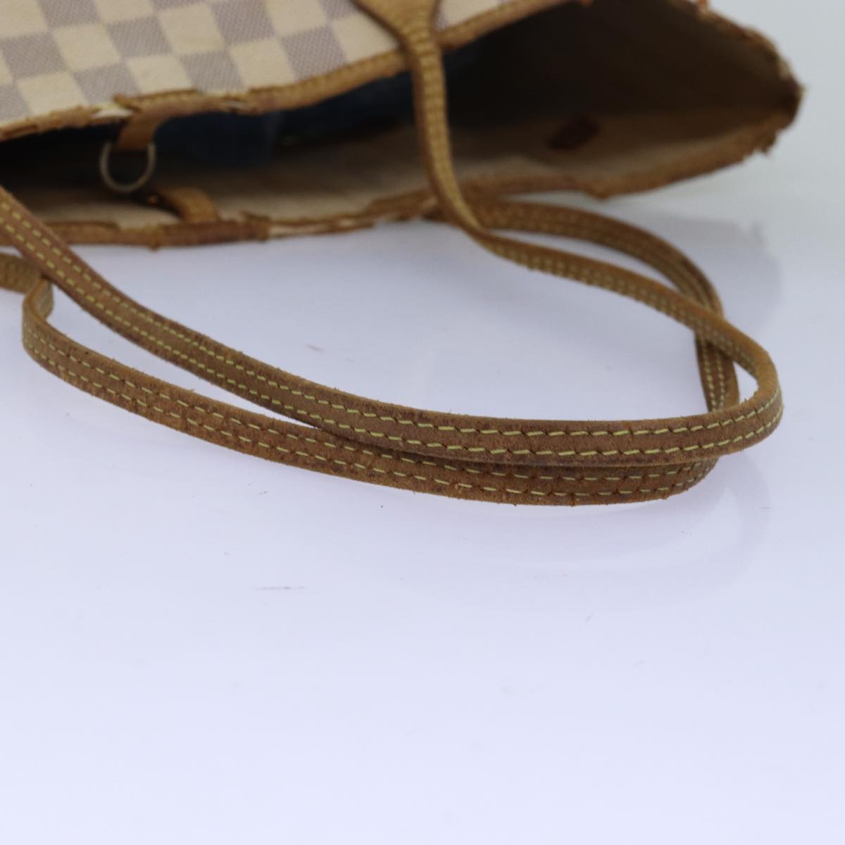 LOUIS VUITTON Damier Azur Neverfull MM Tote Bag N41605 LV 74336
