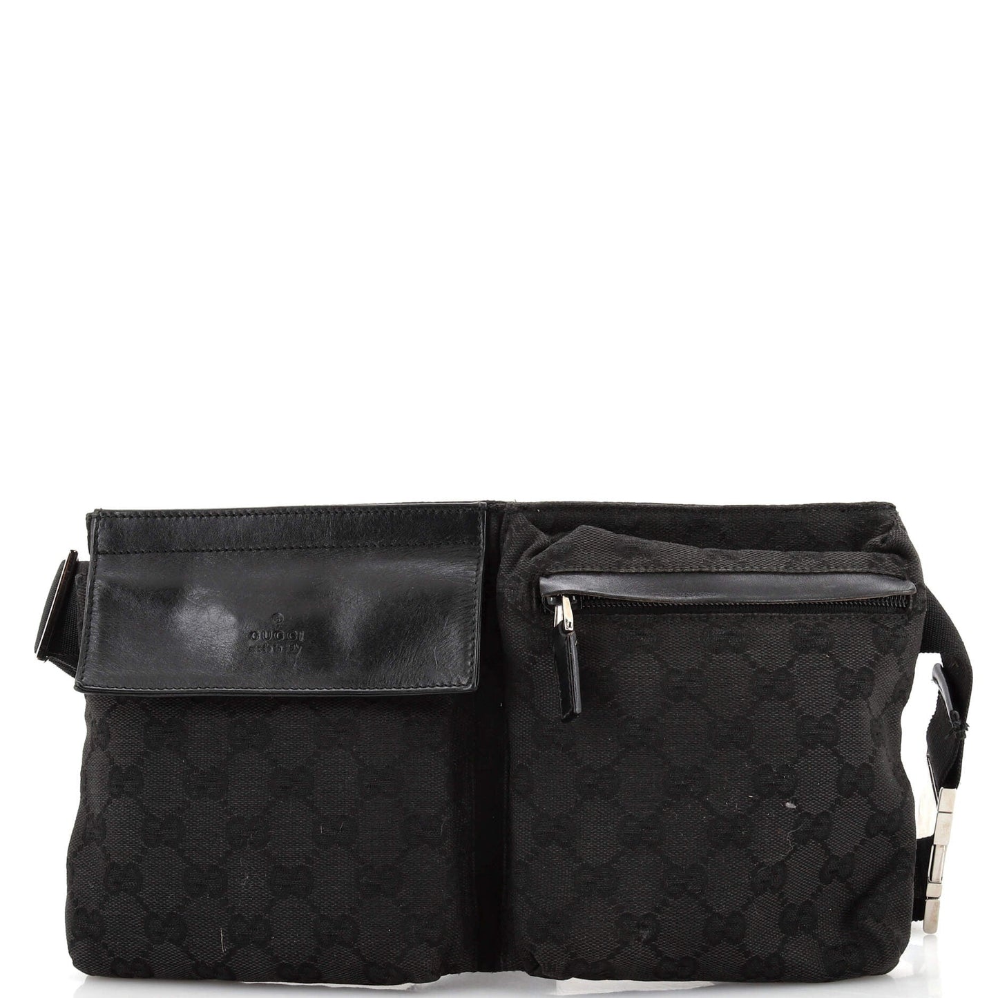 Luxury Gucci Trending 2025 Vintage Double Belt Bag GG Canvas