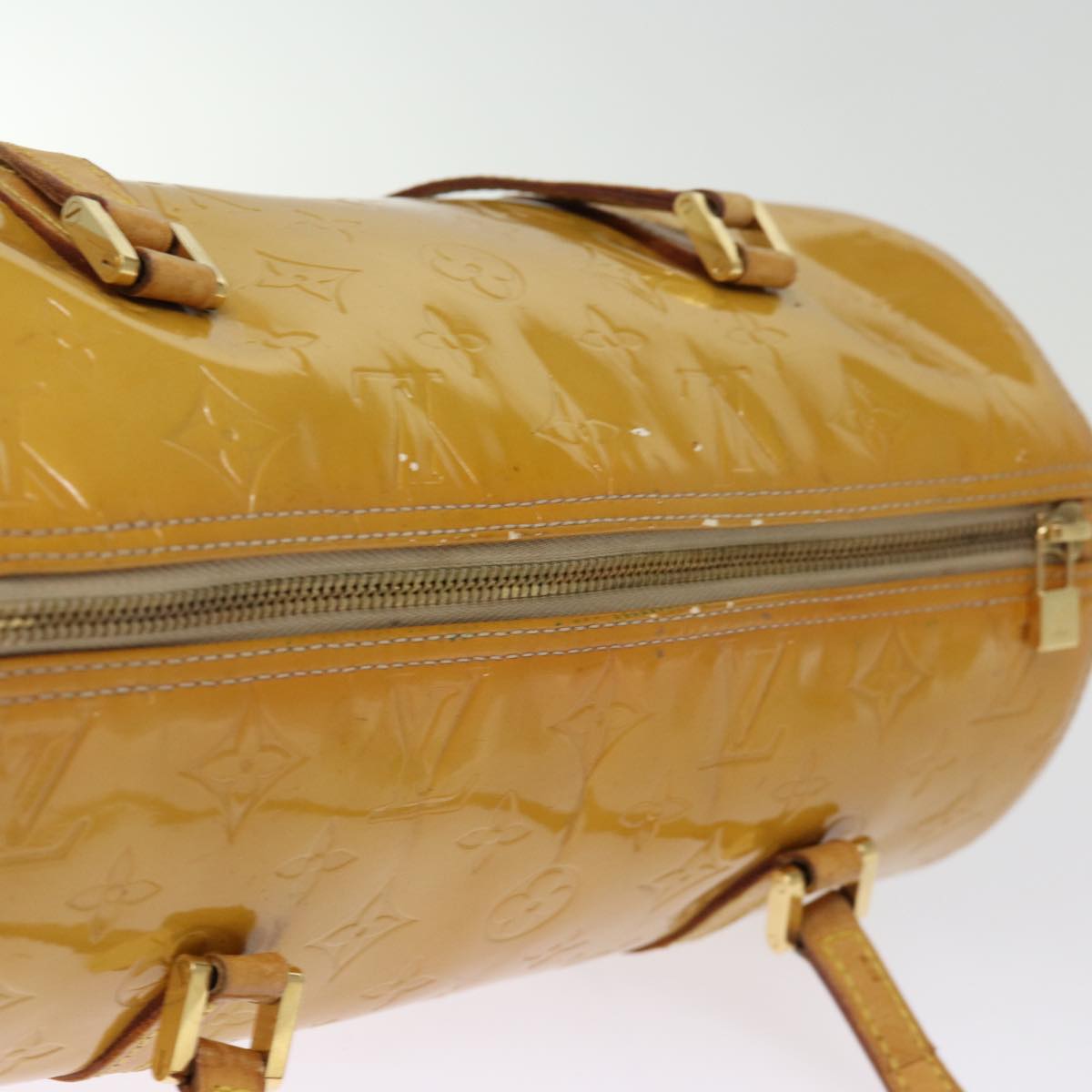 LOUIS VUITTON Monogram Vernis Bedford Hand Bag Beige M91006 LV 74366