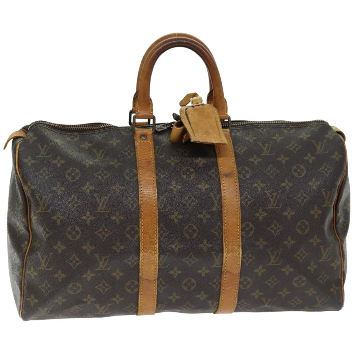 LOUIS VUITTON Monogram Keepall 45 Boston Bag M41428 LV 74369