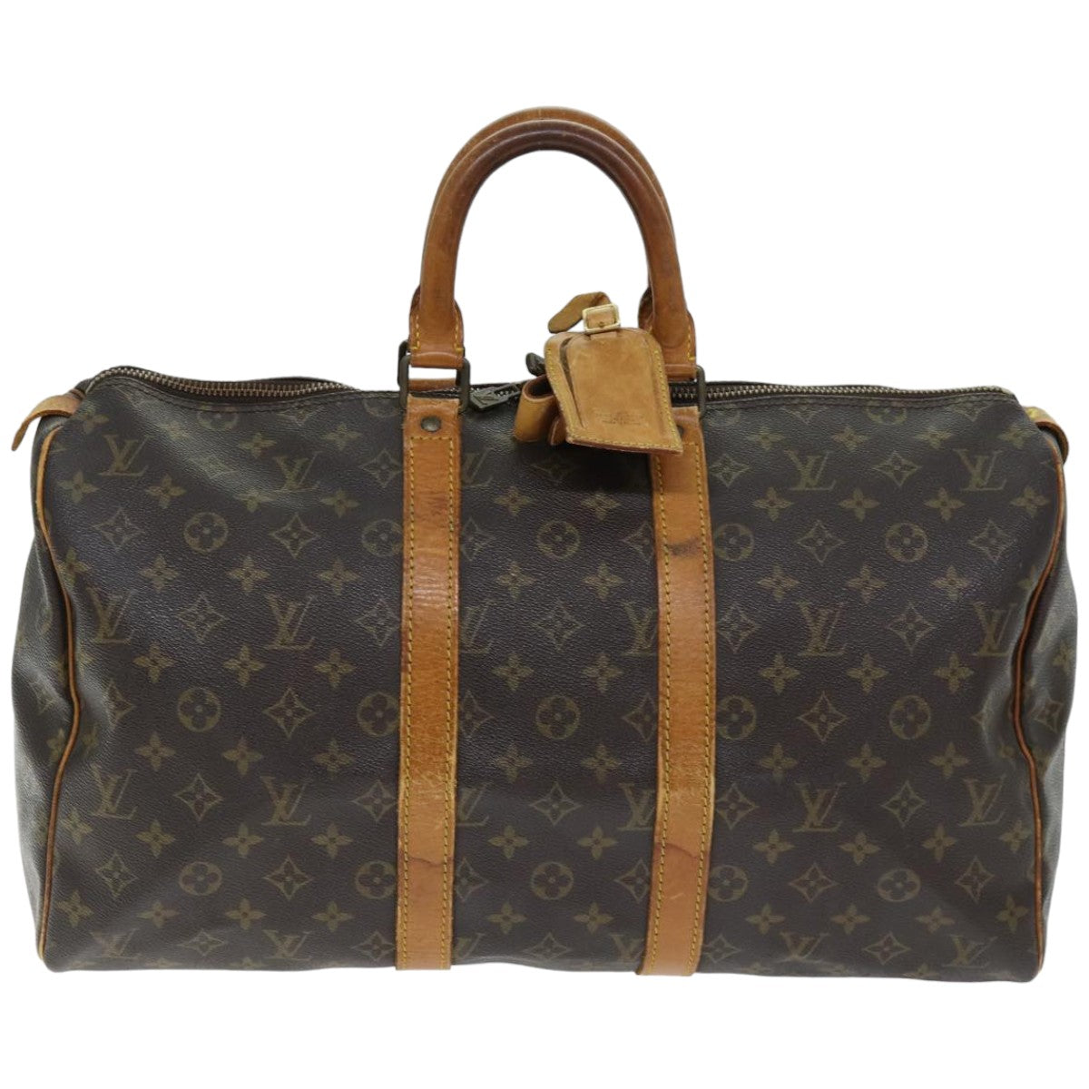 LOUIS VUITTON Monogram Keepall 45 Boston Bag M41428 LV 74369