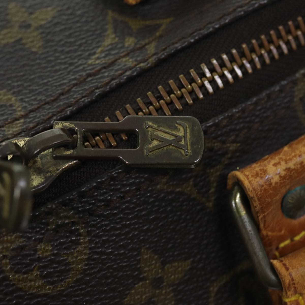 LOUIS VUITTON Monogram Keepall 45 Boston Bag M41428 LV 74369