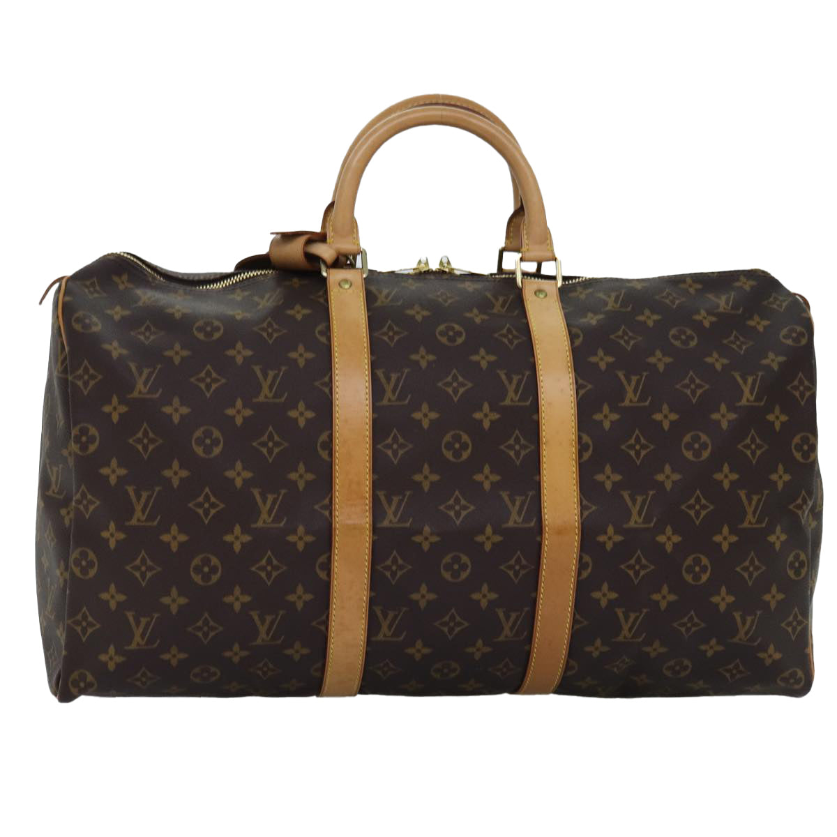 LOUIS VUITTON Monogram Keepall 50 Boston Bag M41426 LV 74371