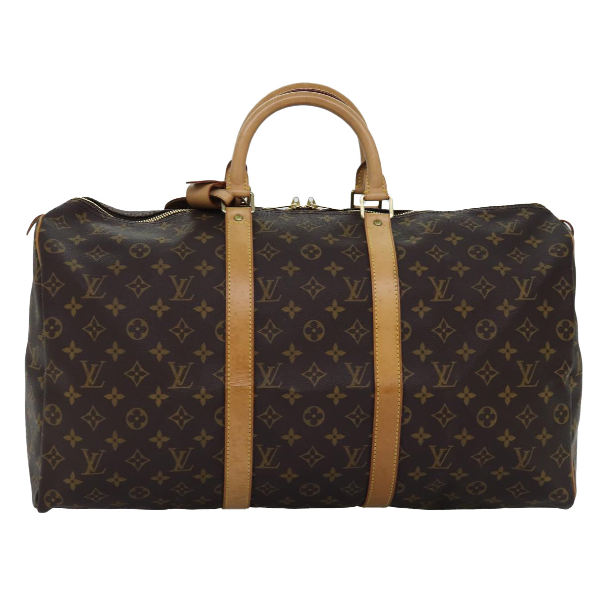 LOUIS VUITTON Monogram Keepall 50 Boston Bag M41426 LV 74371