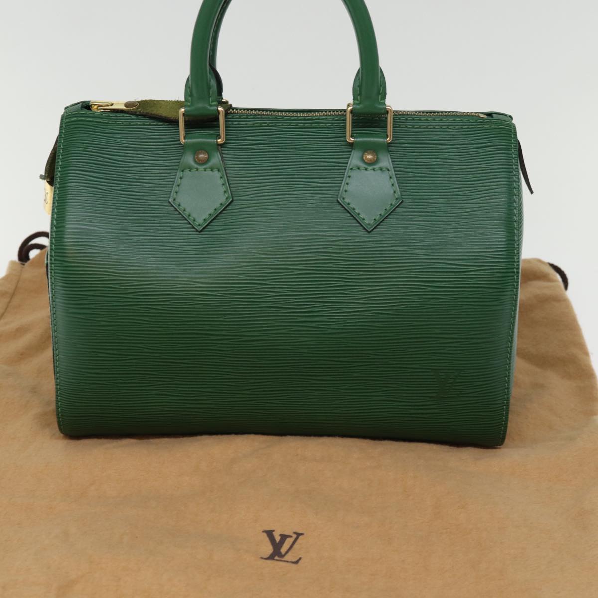 LOUIS VUITTON Epi Speedy 25 Hand Bag Borneo Green M43014 LV 74382