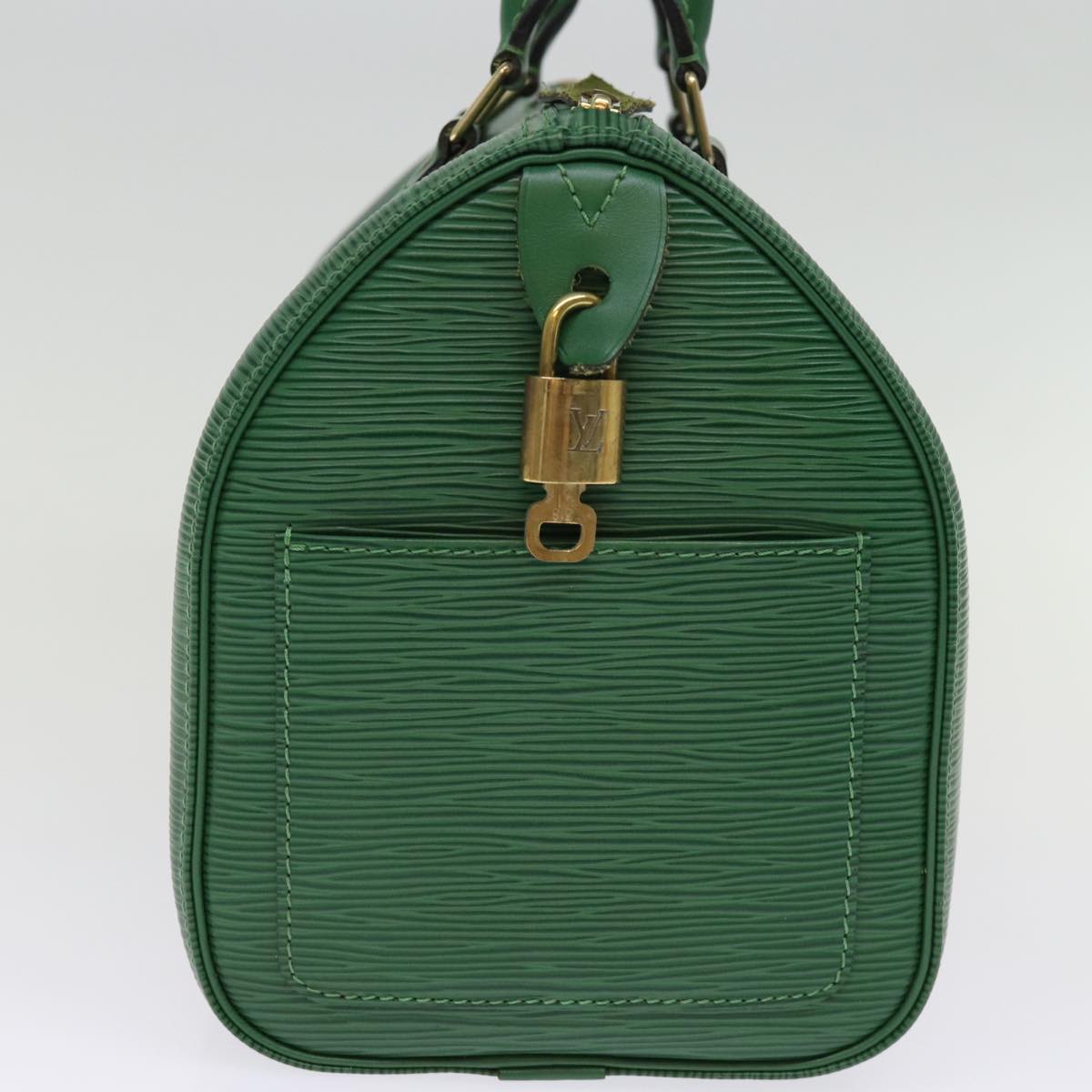 LOUIS VUITTON Epi Speedy 25 Hand Bag Borneo Green M43014 LV 74382