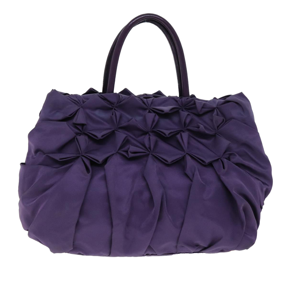 Luxury PradaHand Bag Nylon Purple 74403