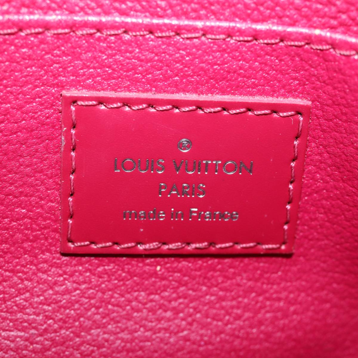 LOUIS VUITTON Epi Pochette Cosmetic PM Pouch Fuchsia M40641 LV 74421