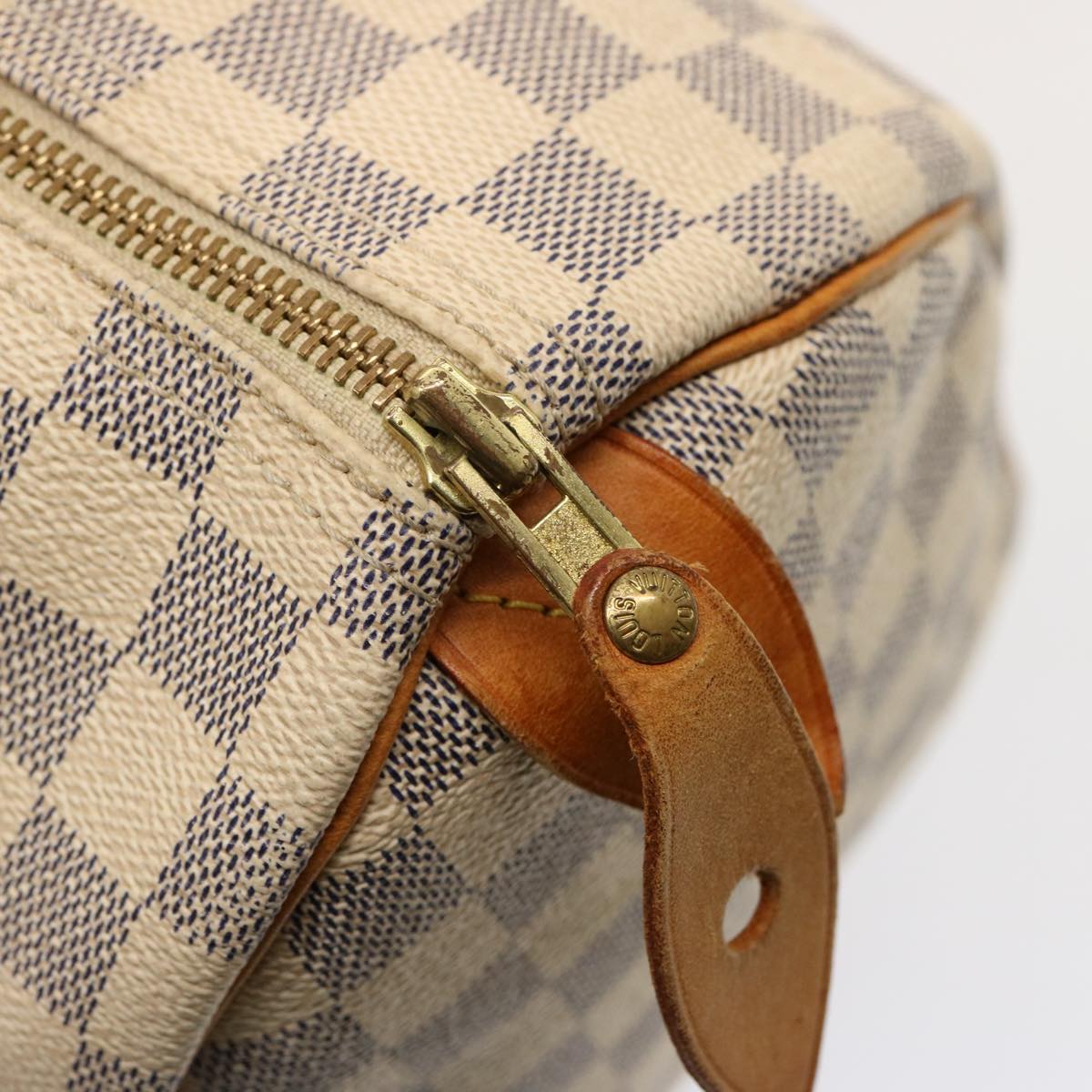 LOUIS VUITTON Damier Azur Speedy 30 Hand Bag N41533 LV 74433