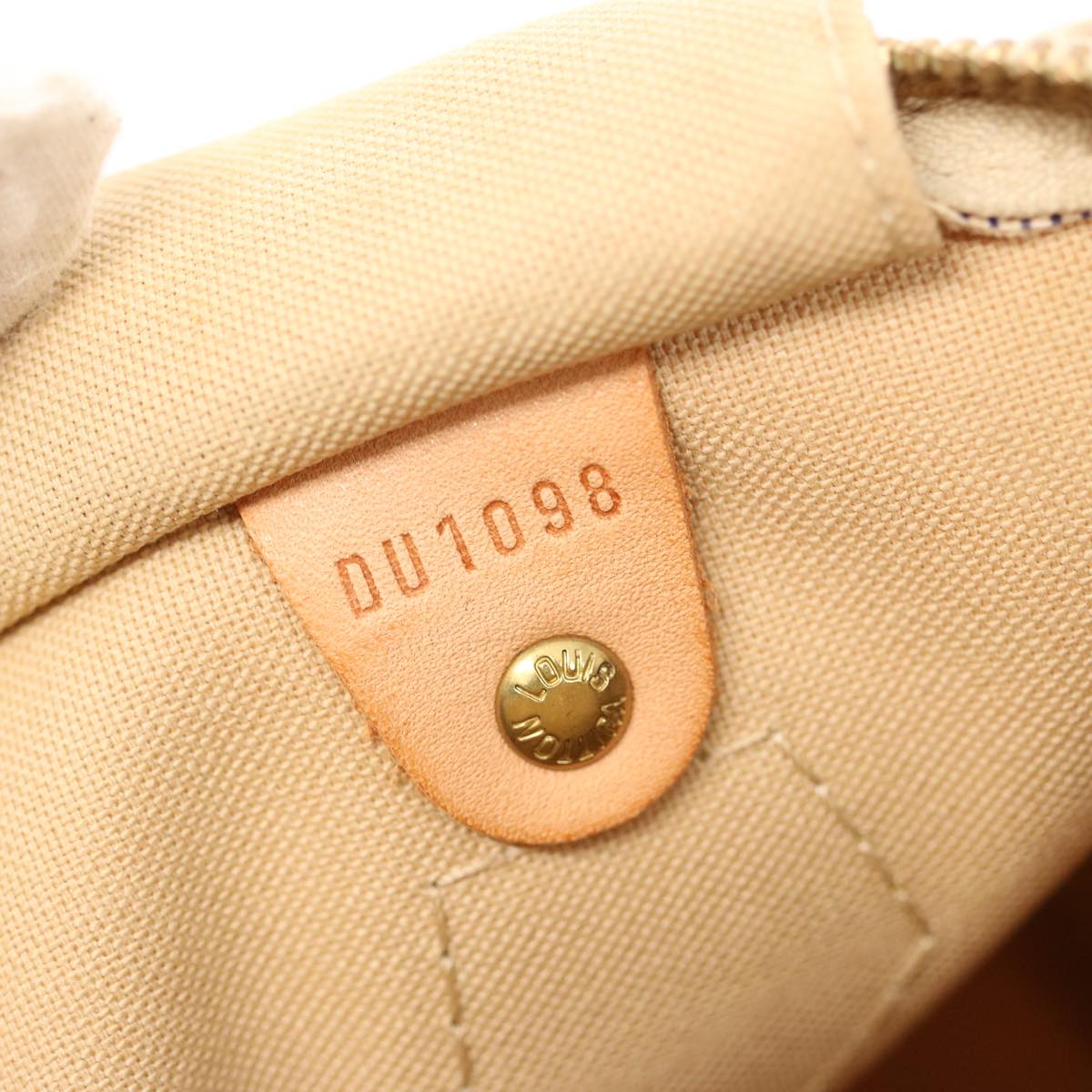 LOUIS VUITTON Damier Azur Speedy 30 Hand Bag N41533 LV 74433