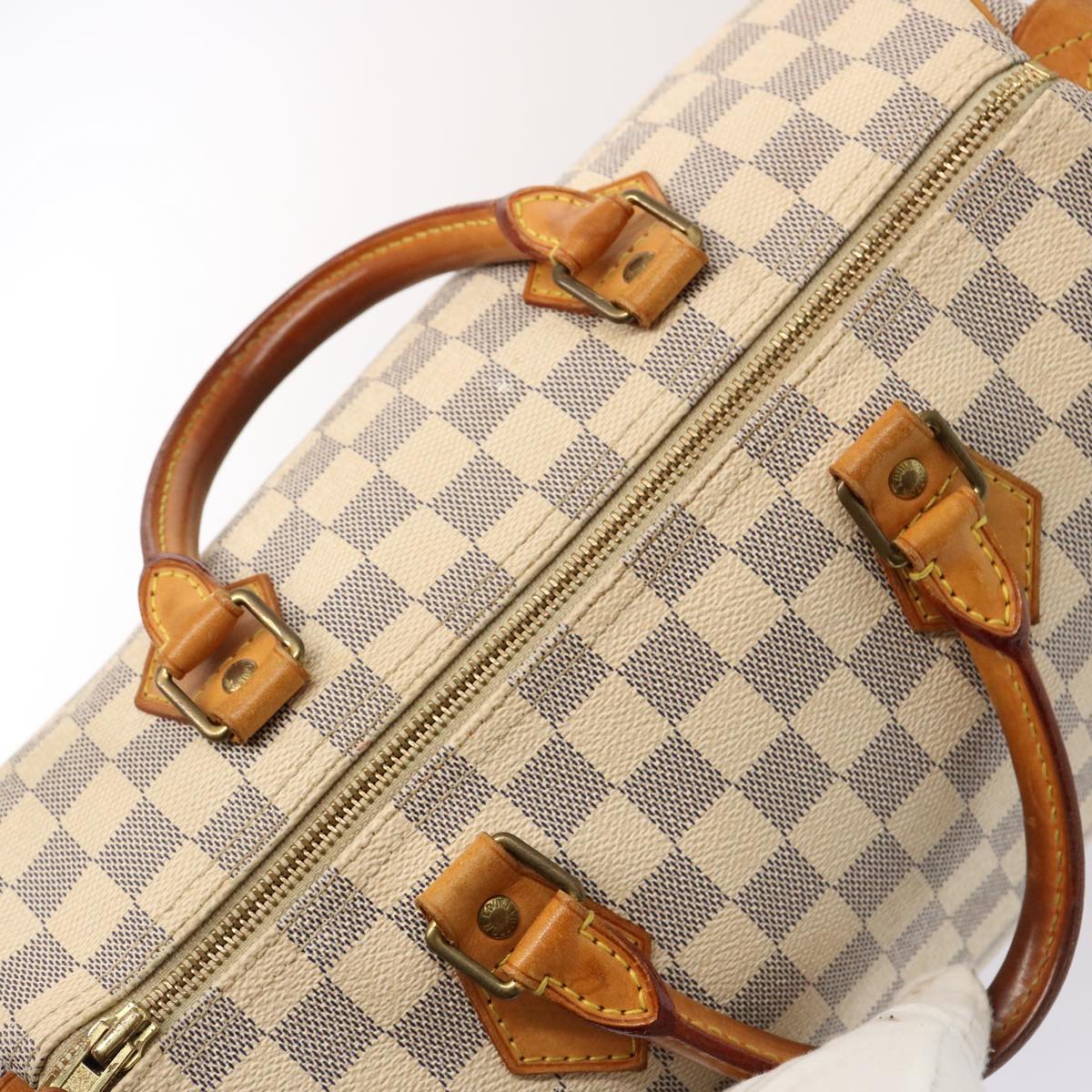 LOUIS VUITTON Damier Azur Speedy 30 Hand Bag N41533 LV 74433