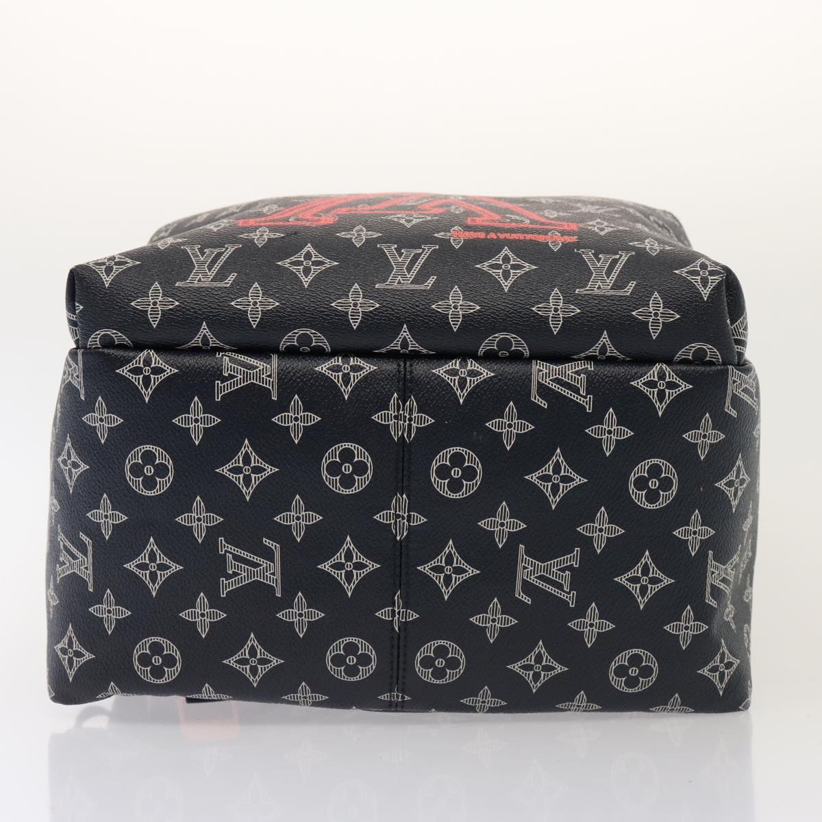 LOUIS VUITTON Monogram Ink Apollo Backpack Navy Red White M43676 LV 74436SA